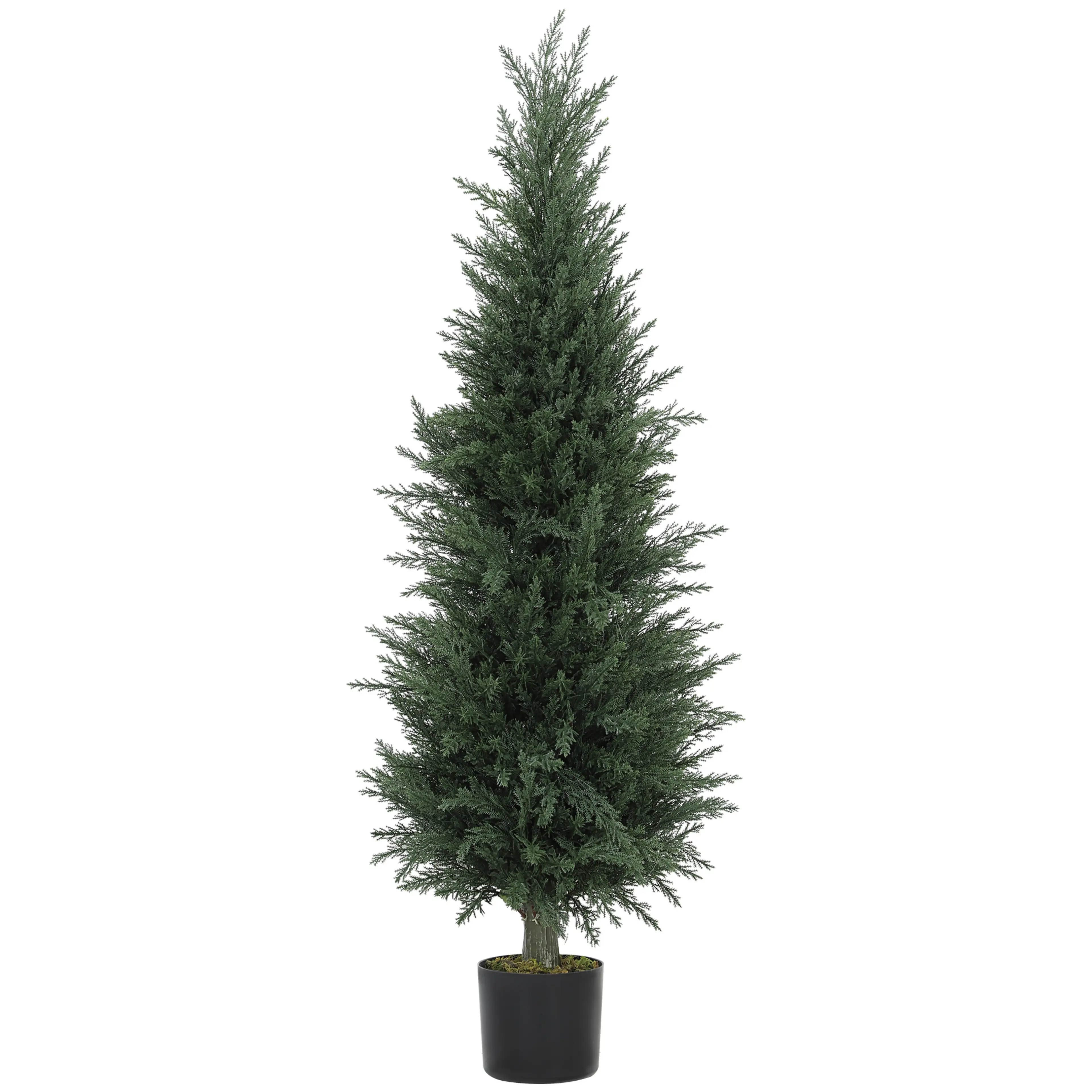 Konstgjord cypress 120 cm i kruka – 638 blad