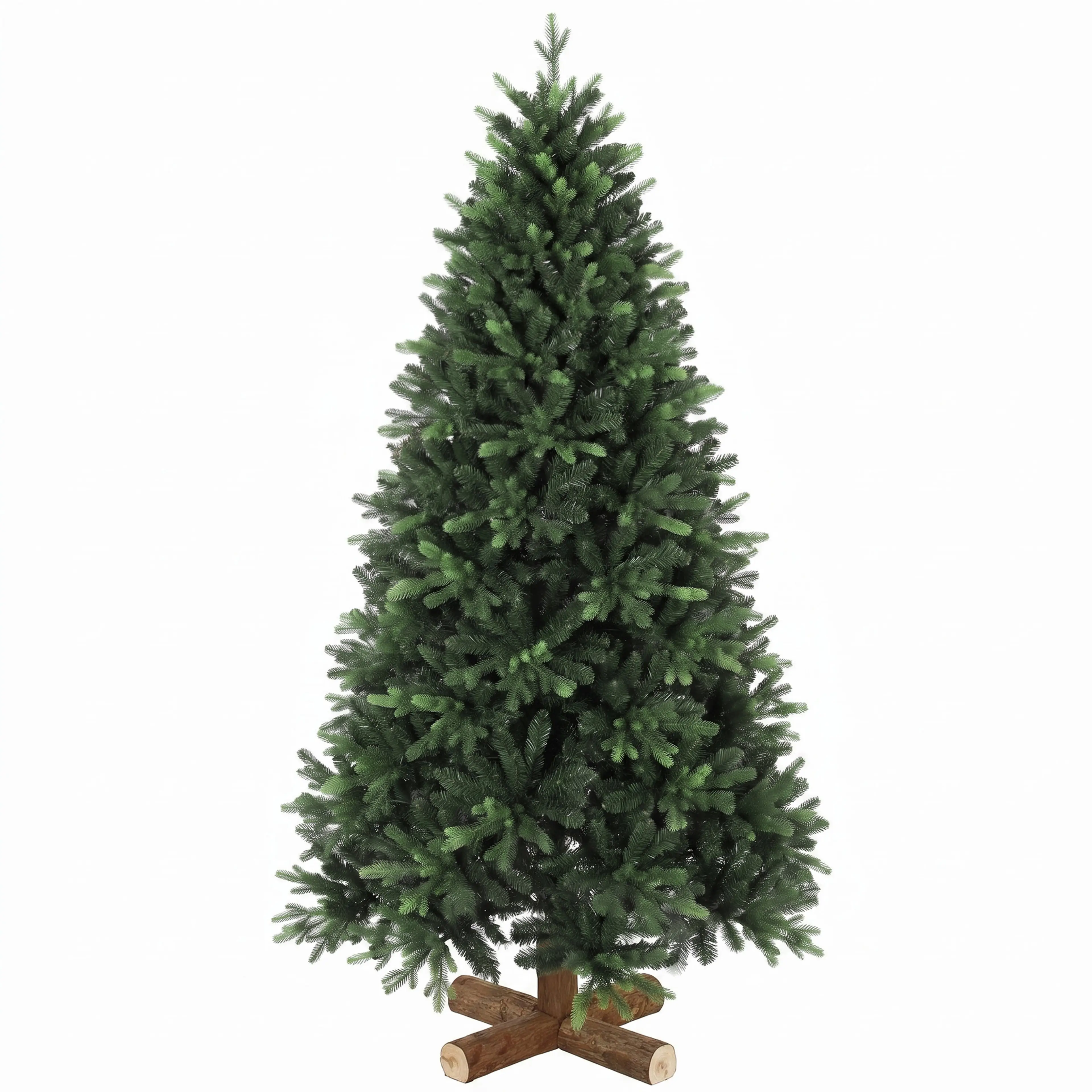 Julgran 180 cm med 2 419 spetsar och fot av fyra stockbitar