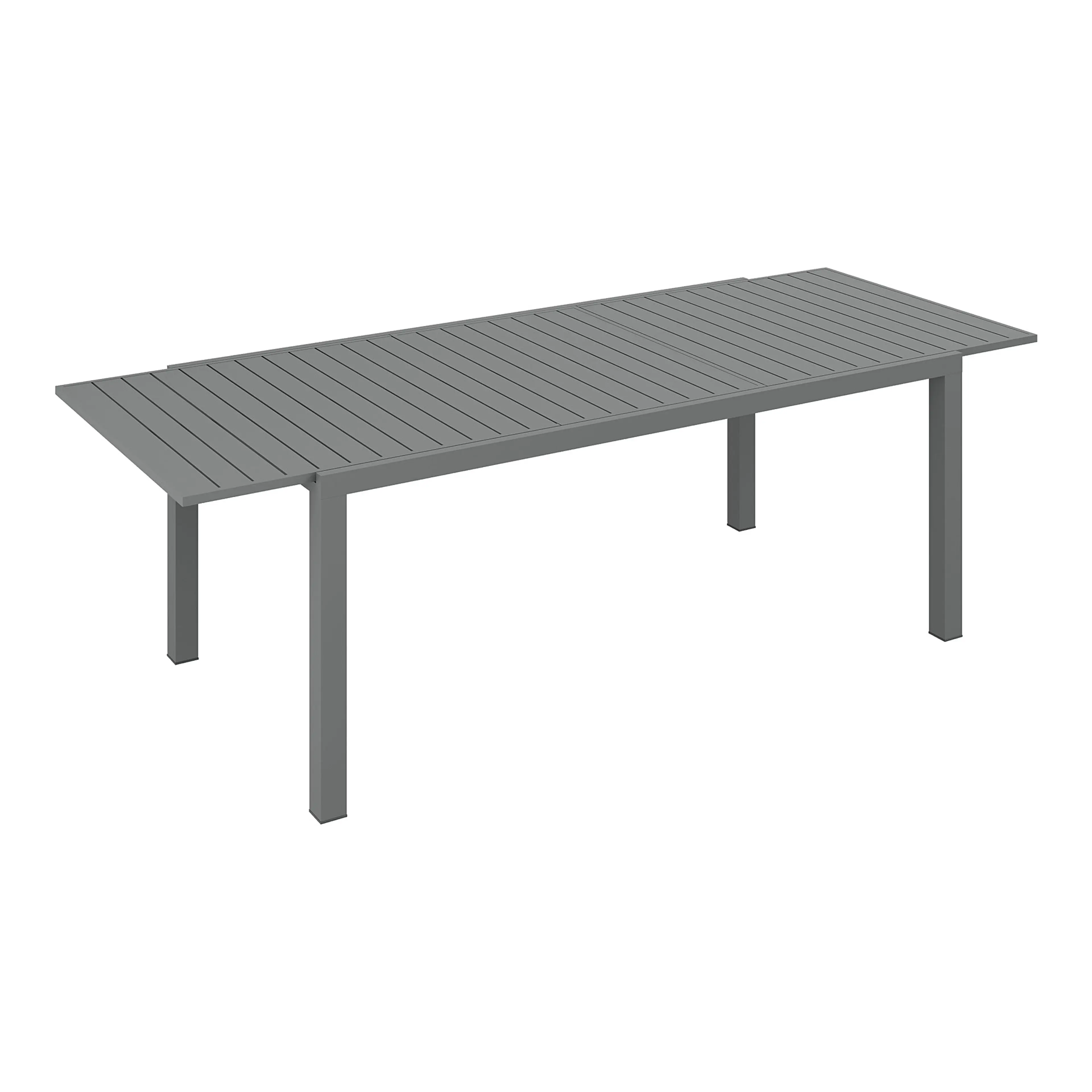 Utdragbart trädgårdsbord 180–240 cm – aluminium för sex till åtta