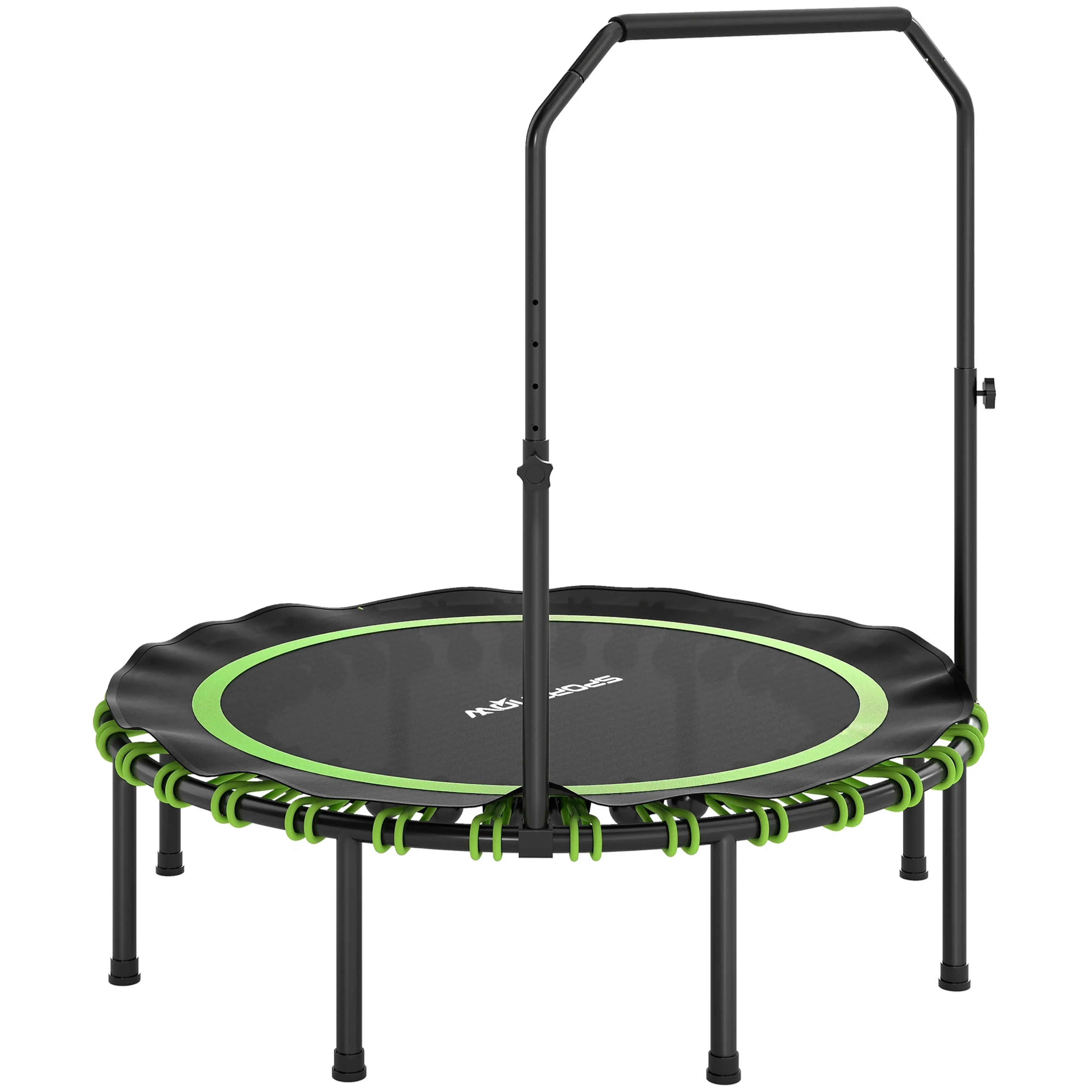 Hopfällbar studsmatta för träning Ø122 cm med justerbart handtag