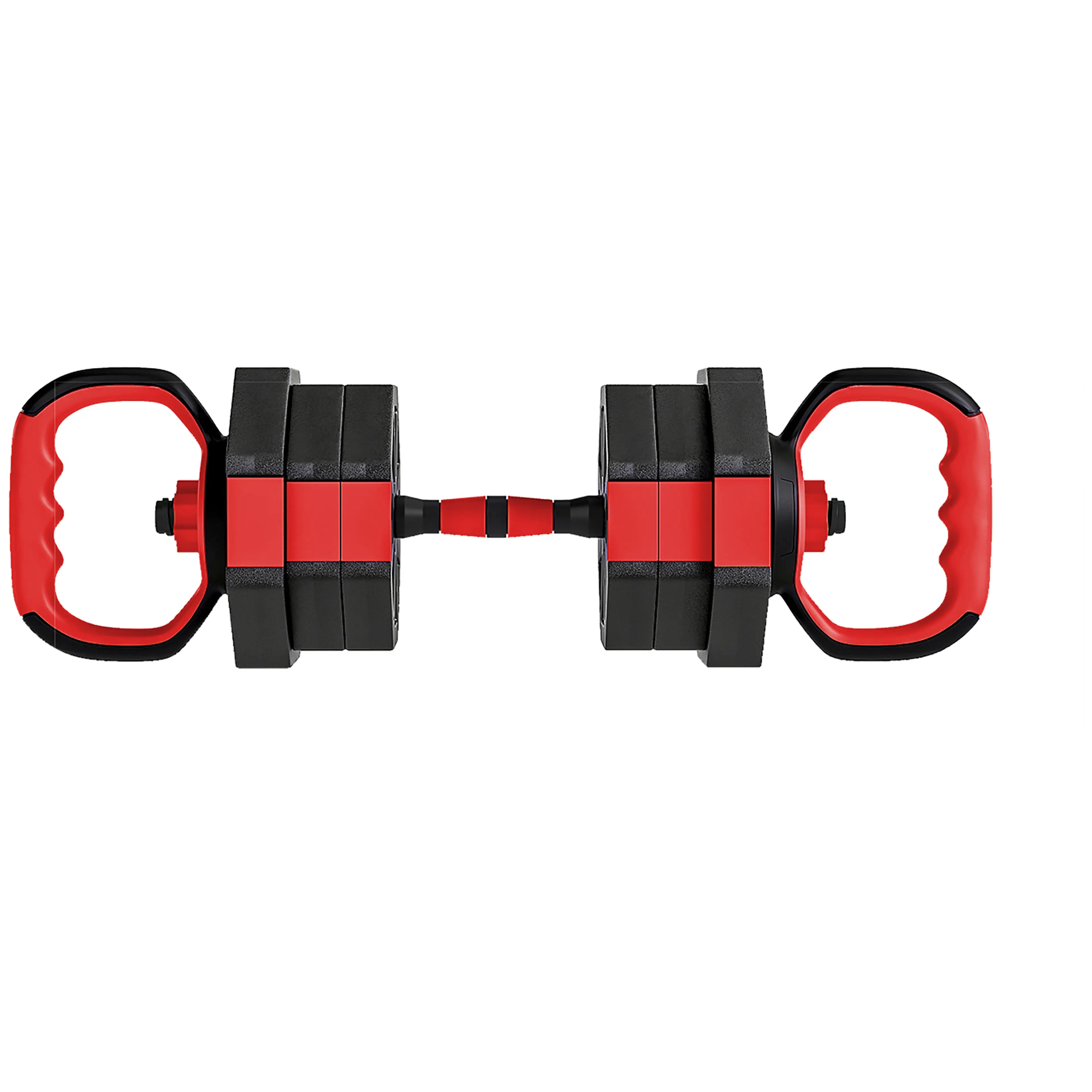 Hantelset 6-i-1 med kettlebell och skivstång – 15, 20, 25 eller 30 kg