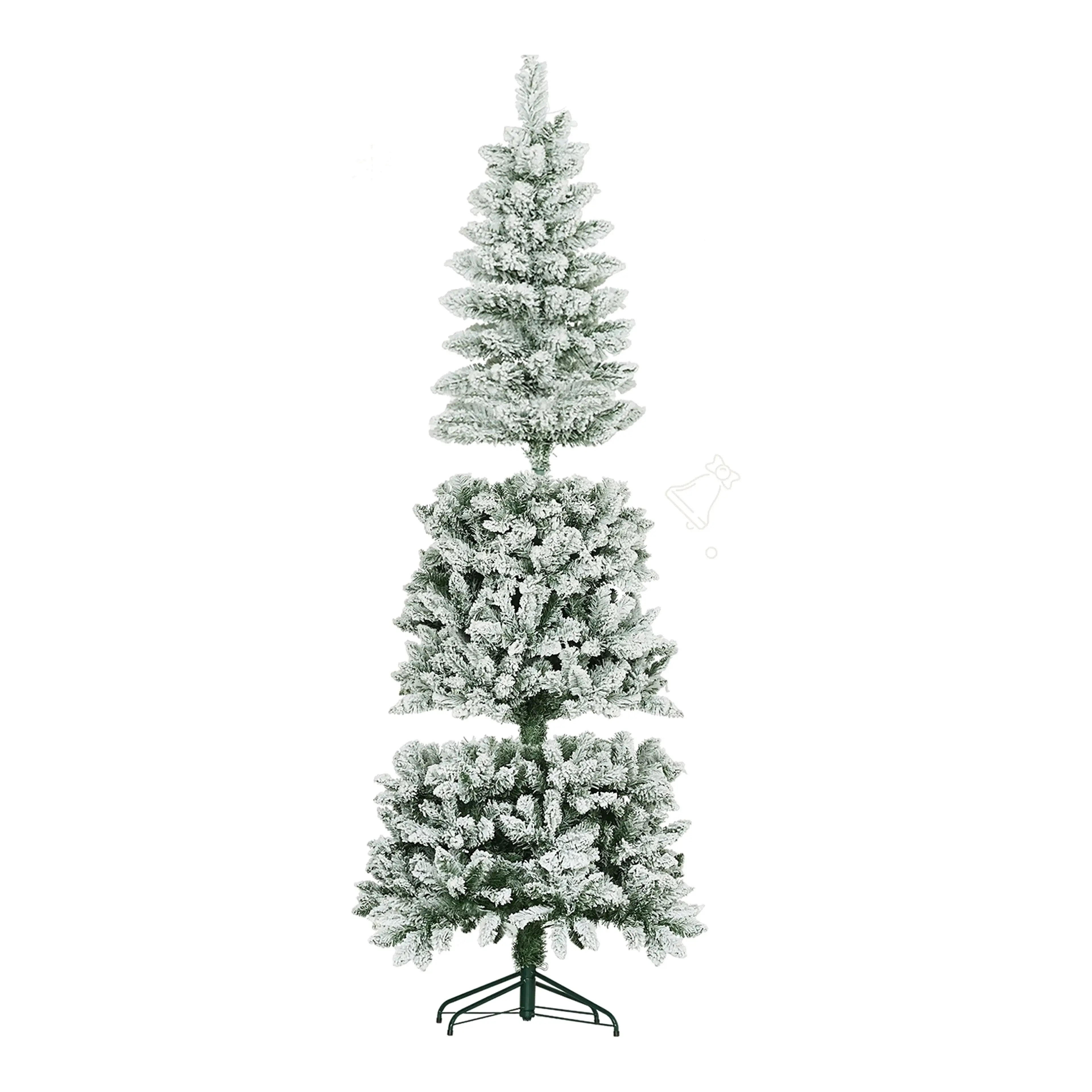 Snögran 180 cm – smal pelargran, 479 grentoppar