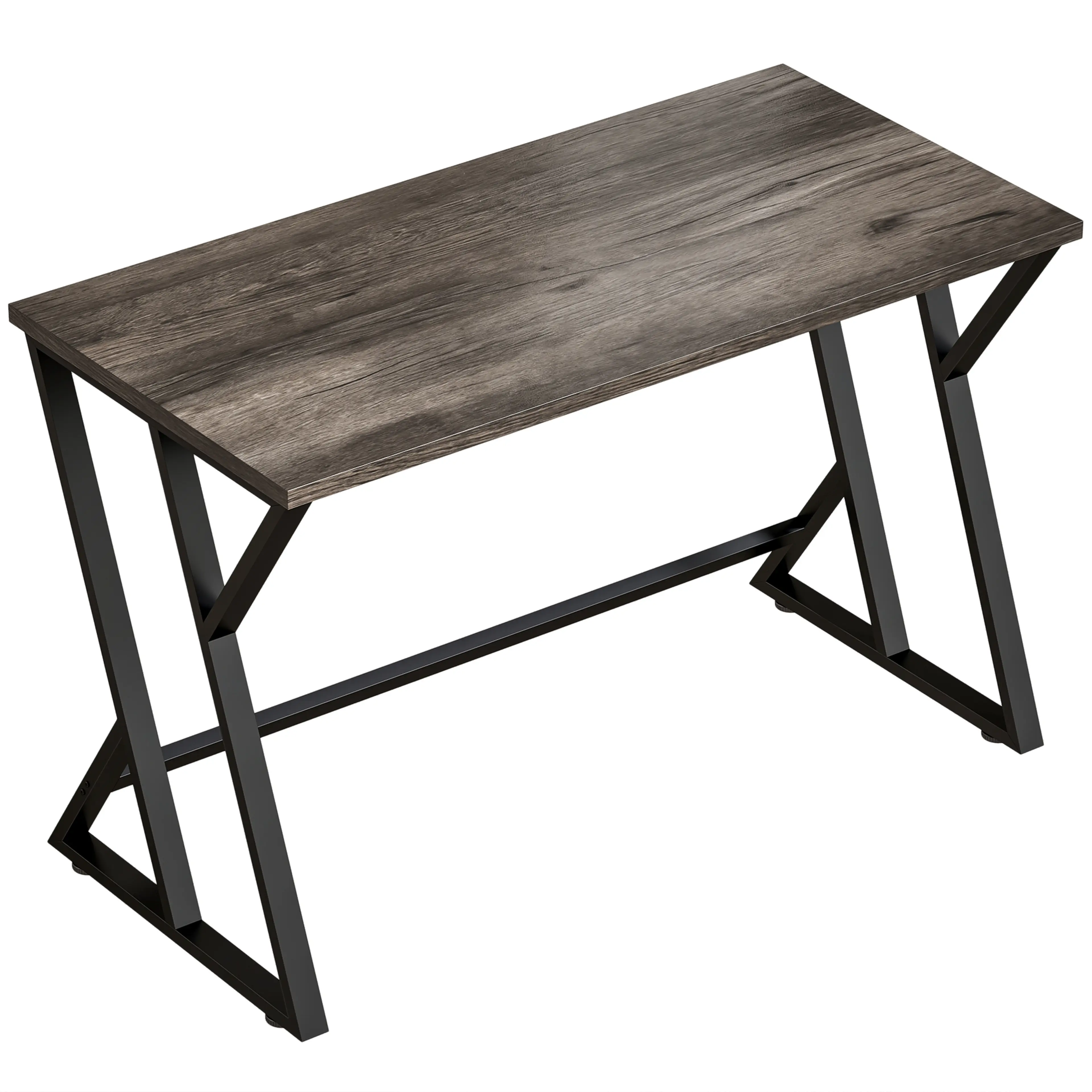 Skrivbord 120×60 cm med Z-format metallstativ, industristil