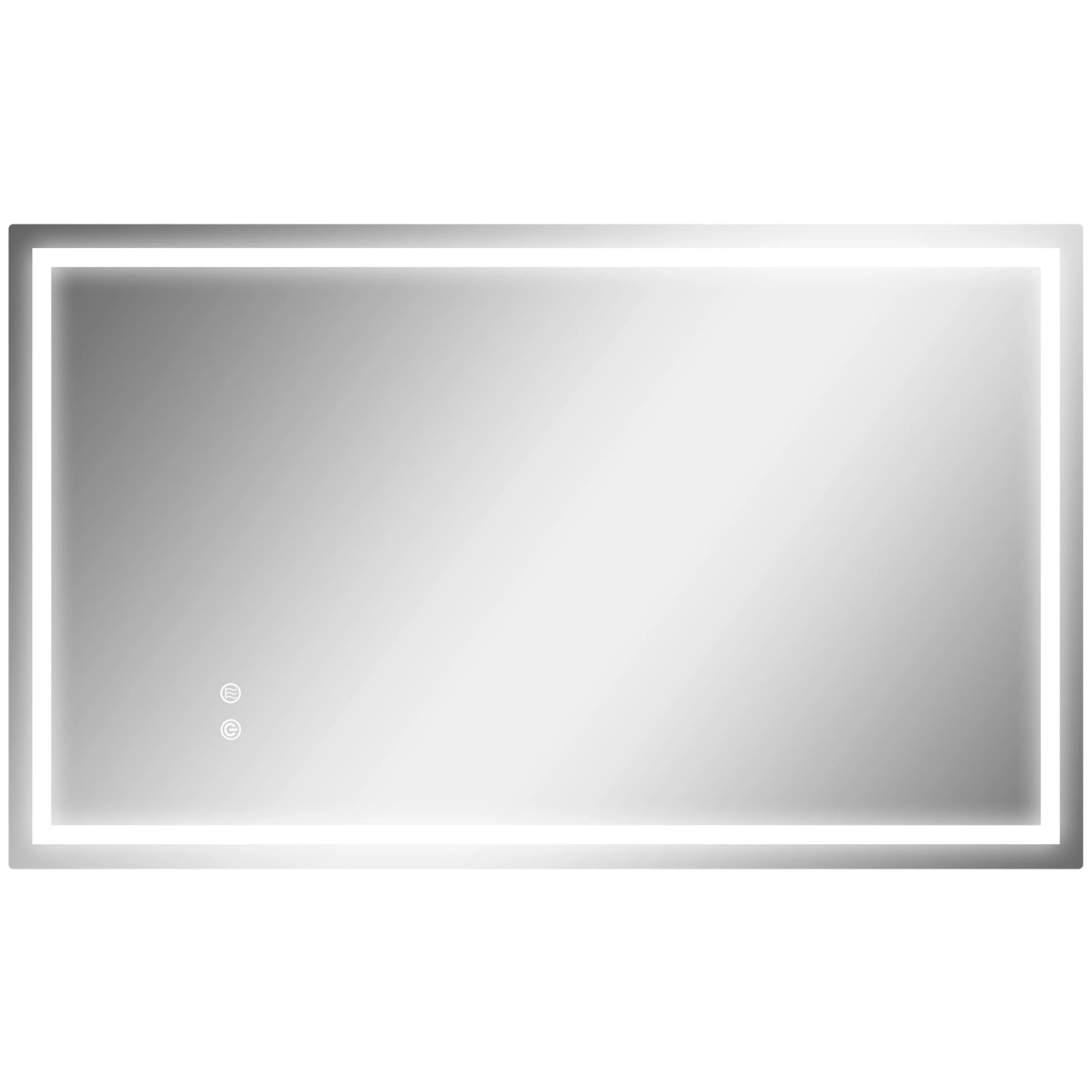 Badrumsspegel LED 100 × 60 cm, dimbar