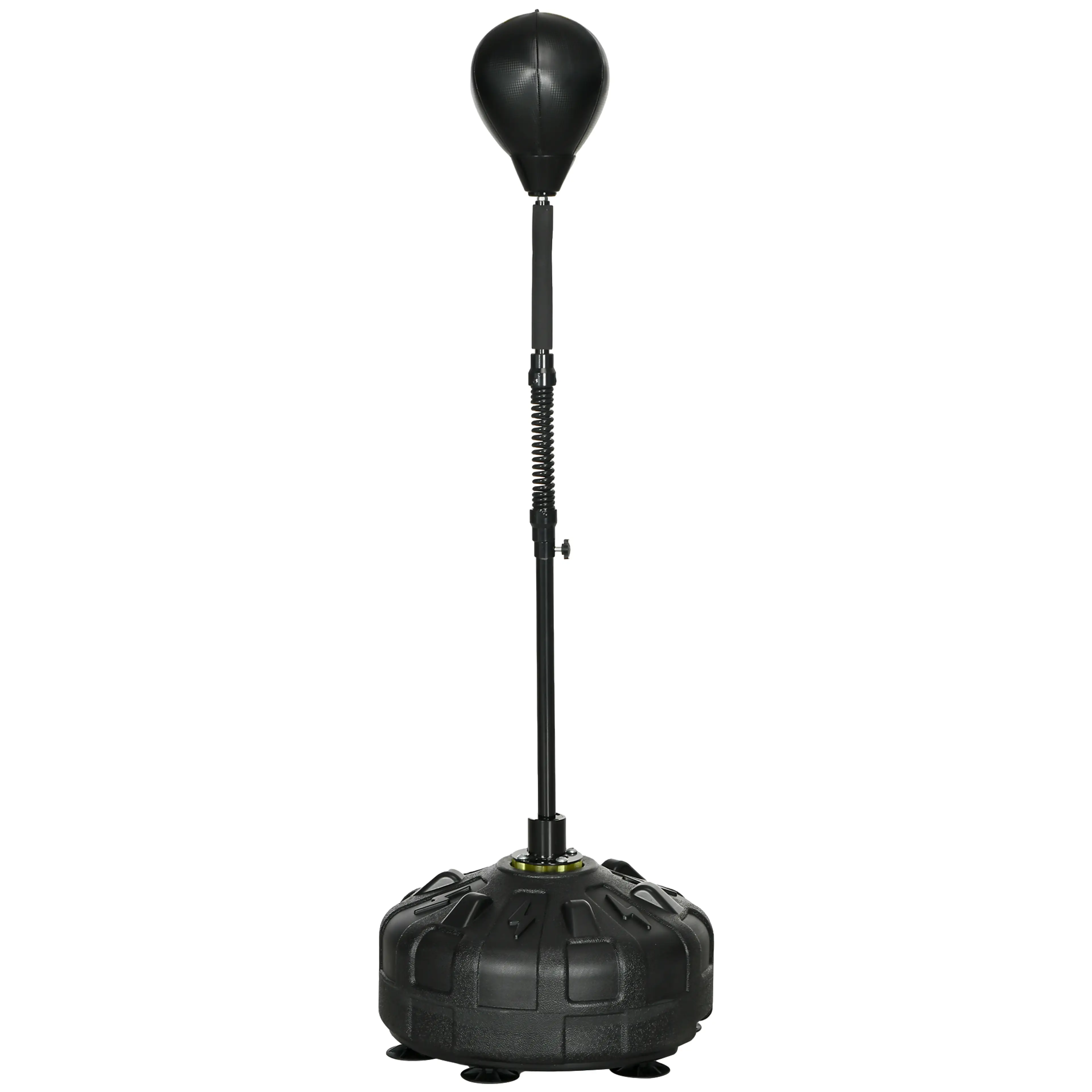 Punchingboll 145–180 cm svart med fyllbar fot