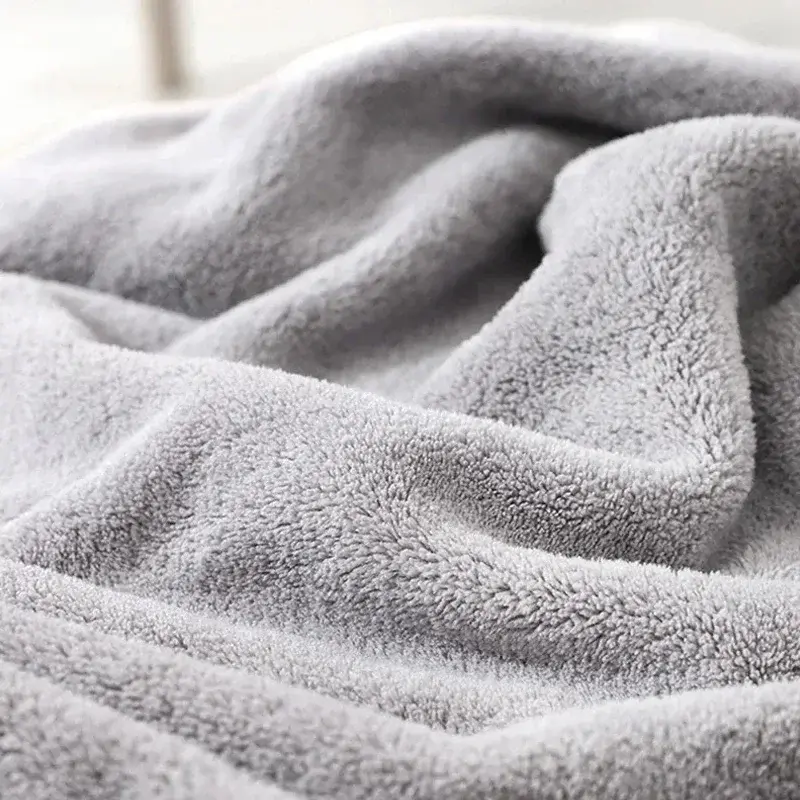 Miniatyrbild: Mjuk Huva-Handduk i Coral Fleece