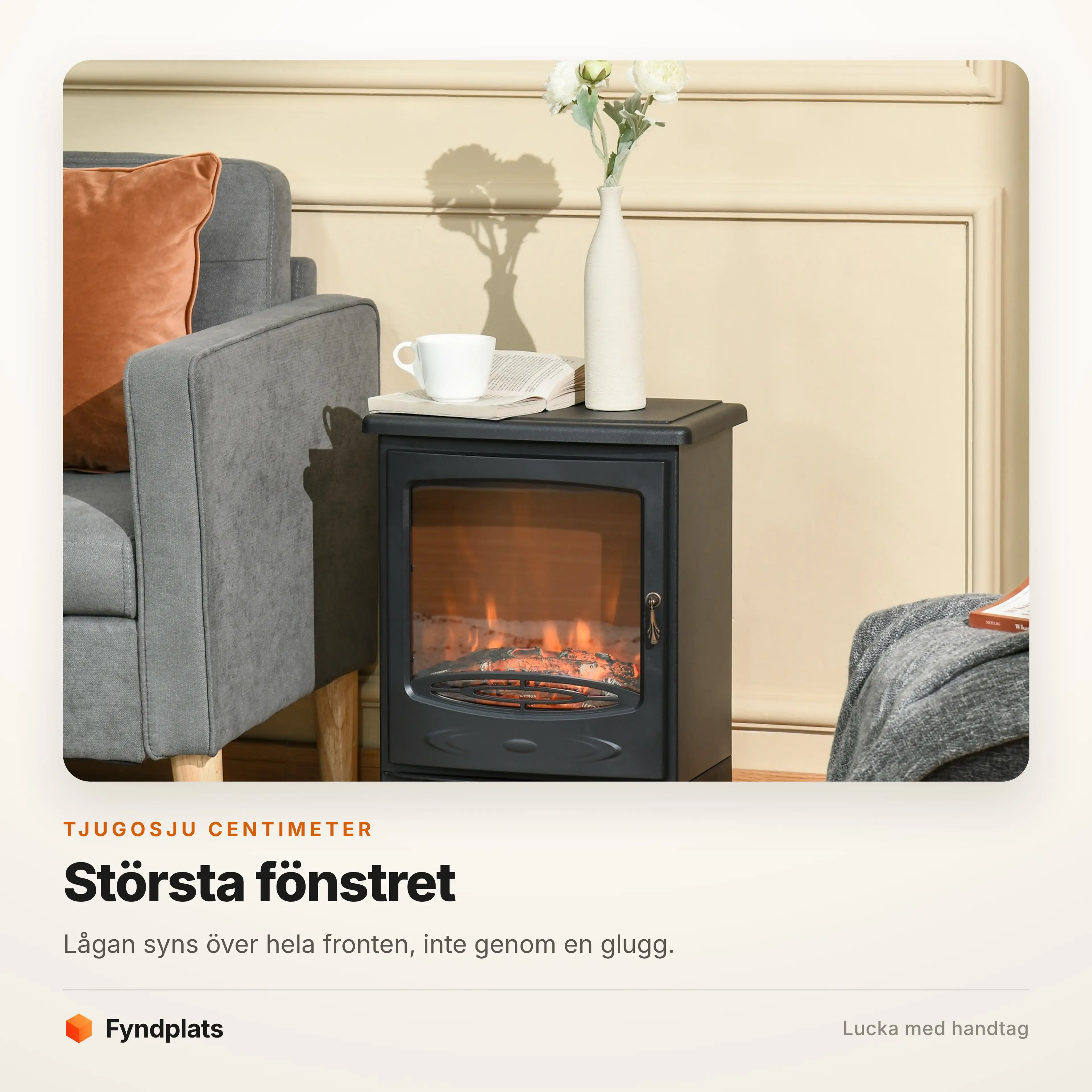 Lågan syns över hela fronten