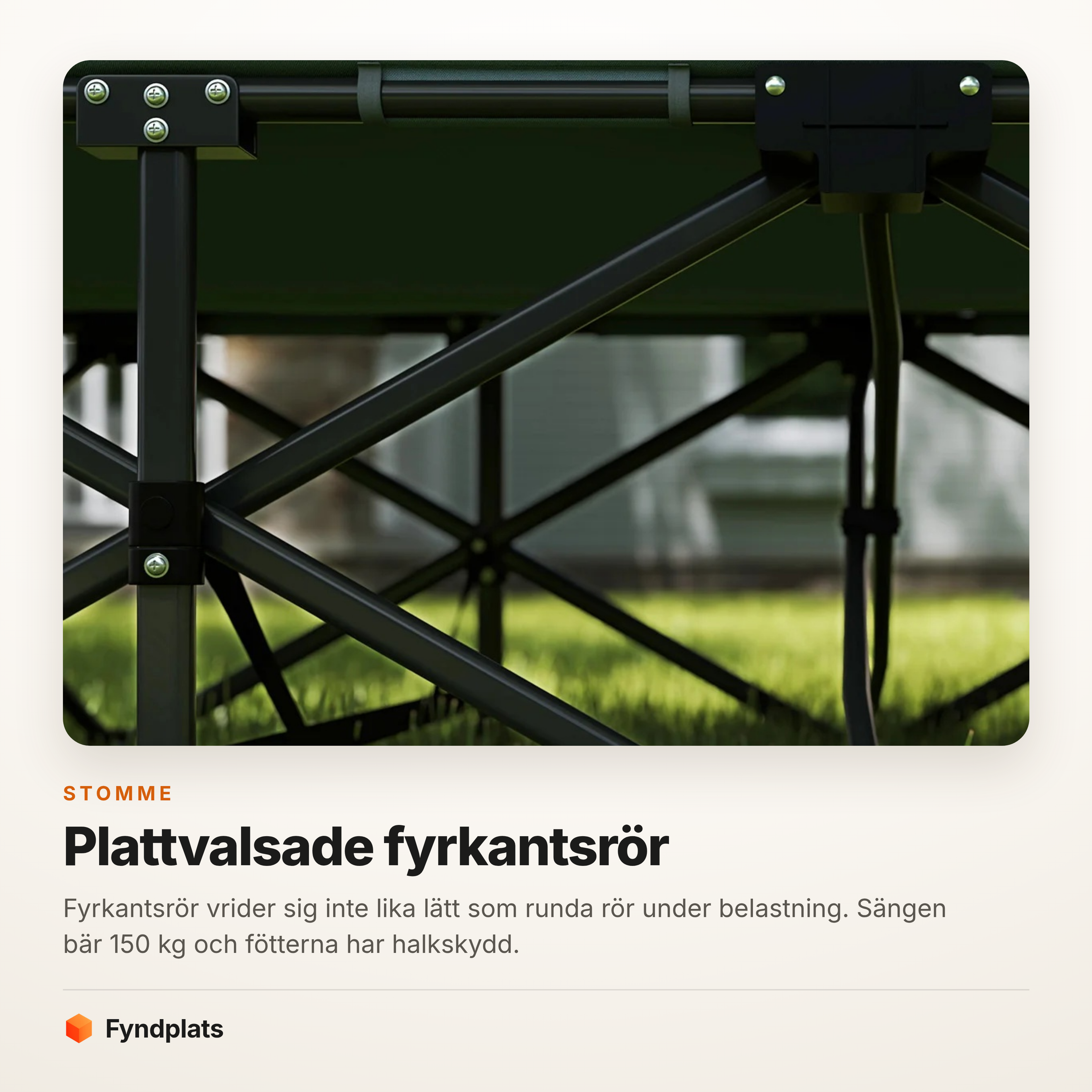 Kort: ram av plattvalsade fyrkantsrör