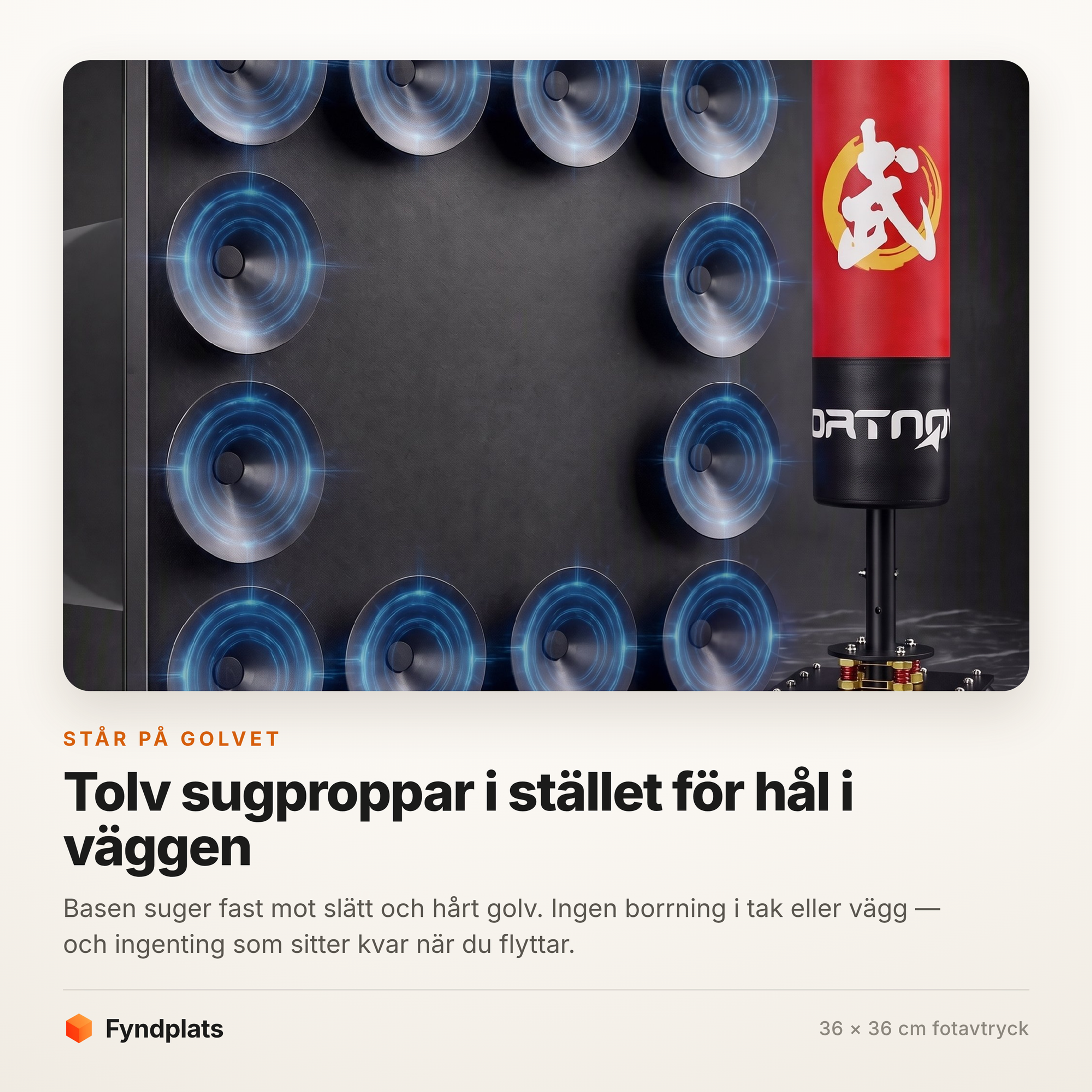 Fyndplats-kort: tolv sugproppar under bottenplattan i stället för borrning