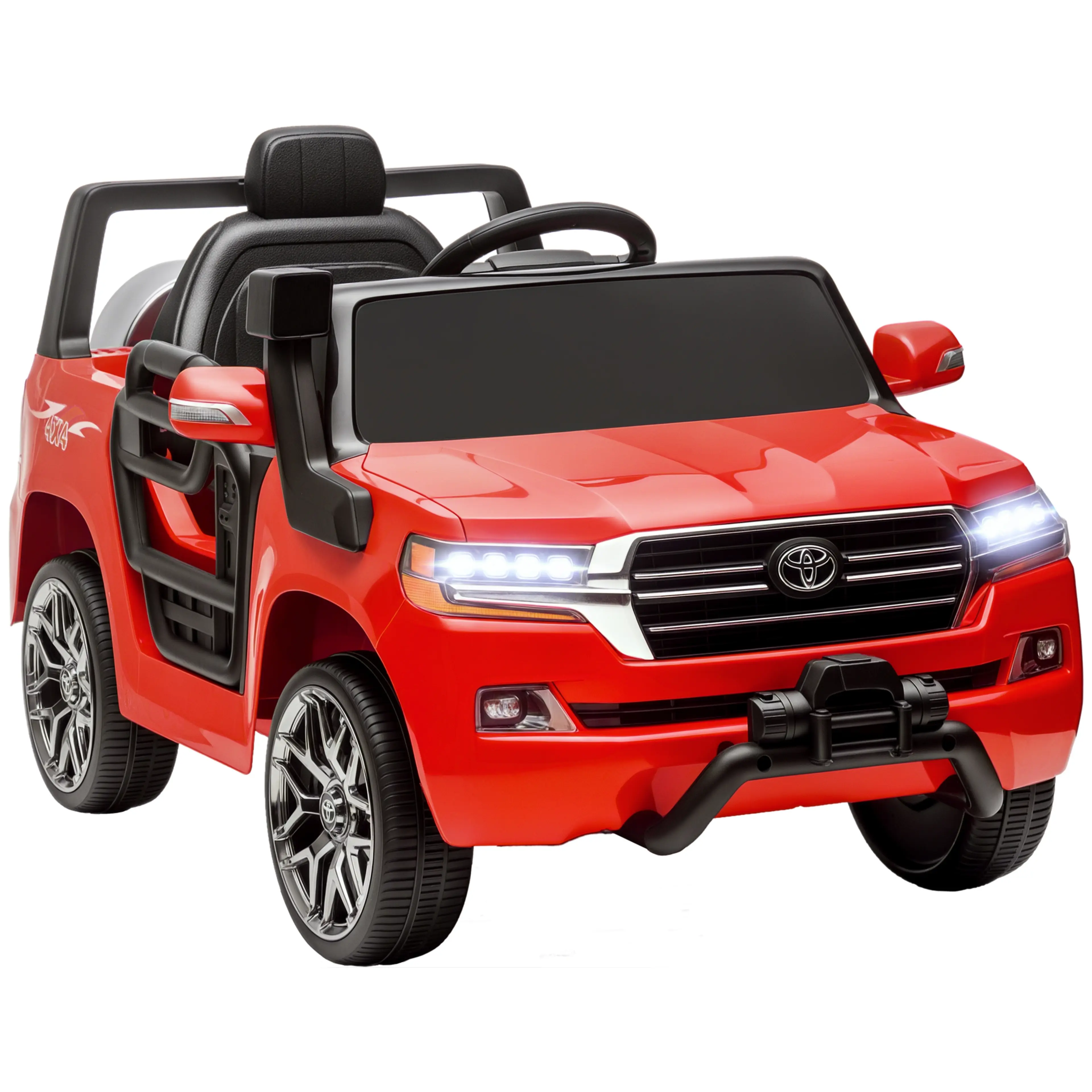 Toyota Land Cruiser elbil för barn 12V – licensierad med fjärrkontroll