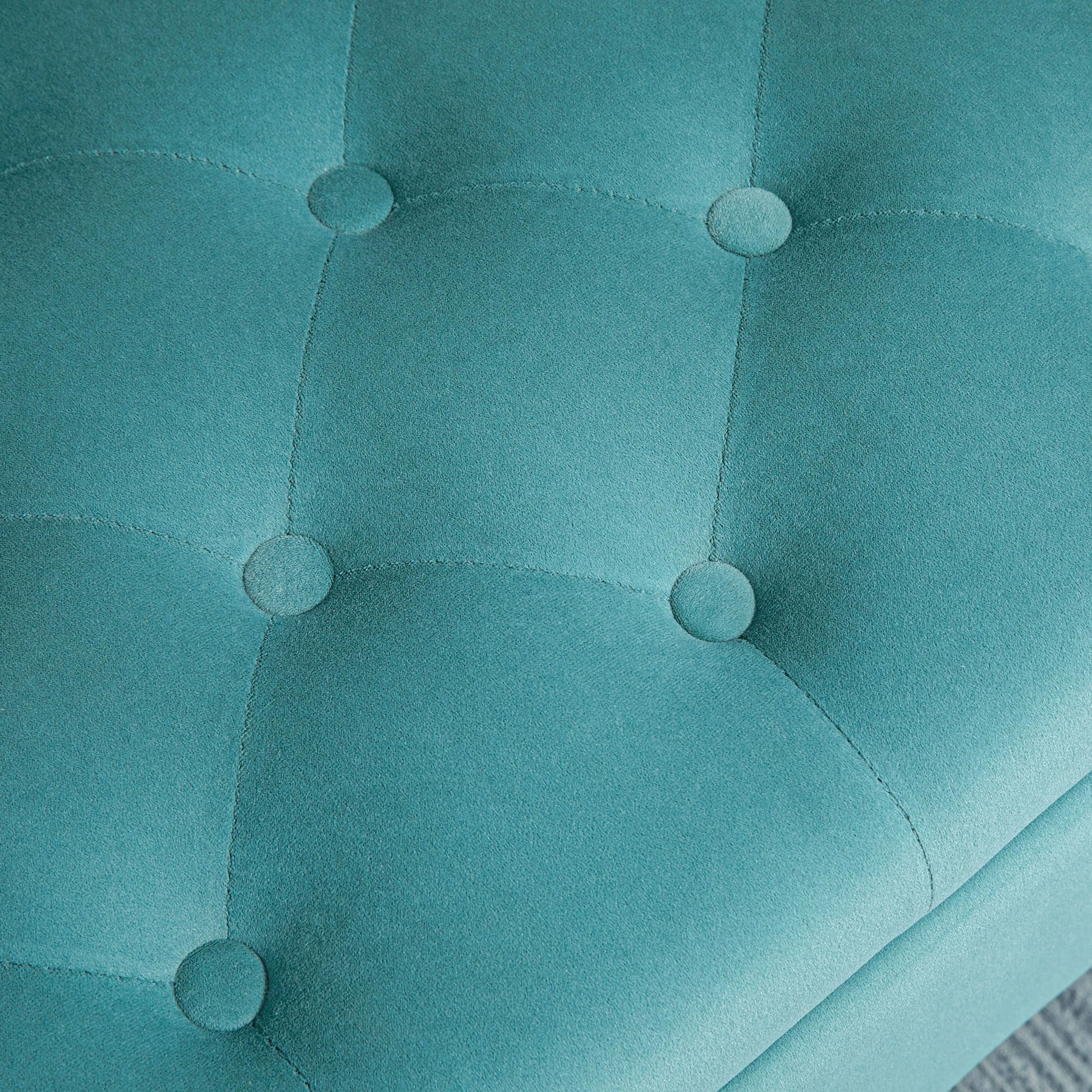 Sängbänk 126 cm med förvaring, grön – bild 6