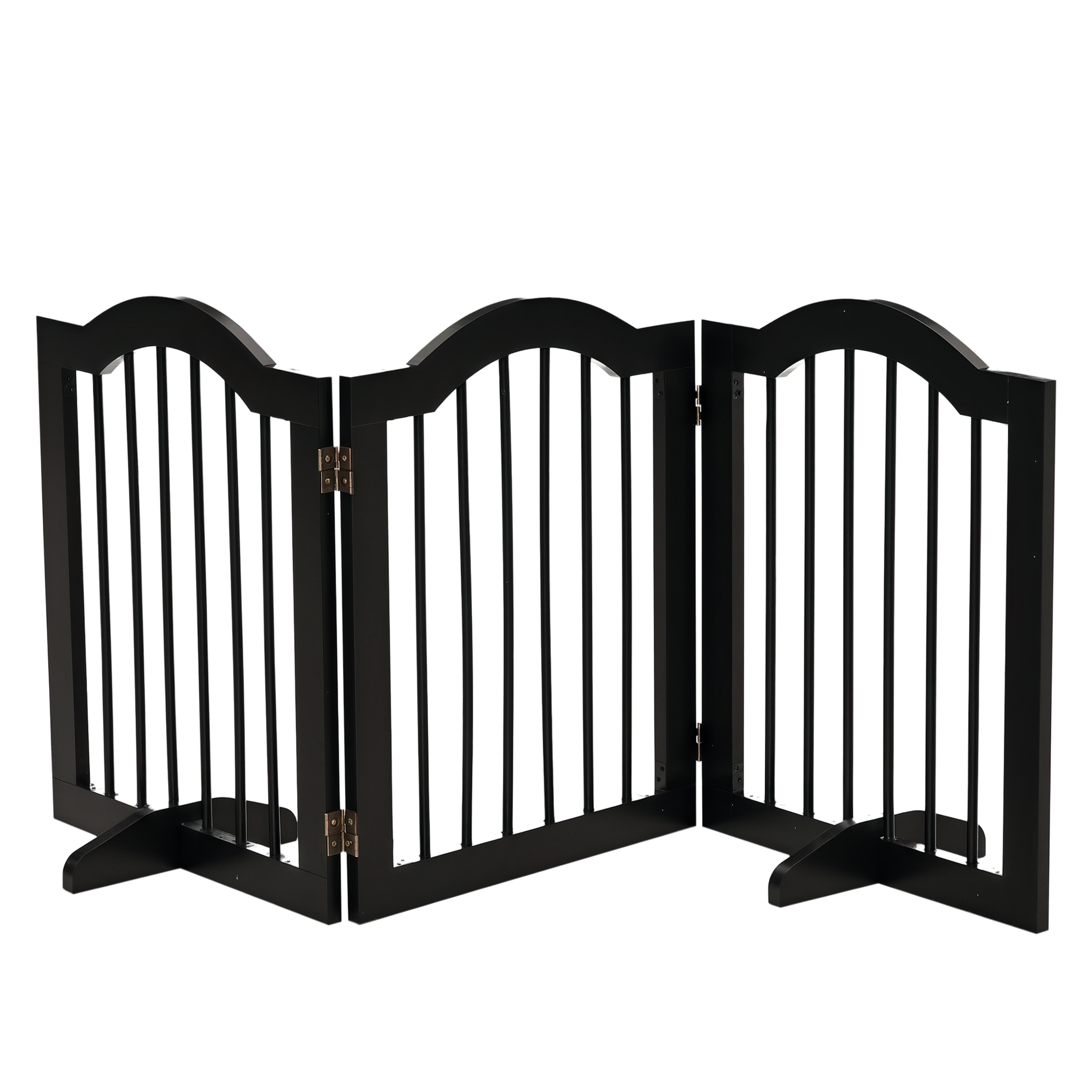 Fristående Hundgrind 154,5 cm – Hopfällbar 3-Panels Hundstaket för Små Hundar