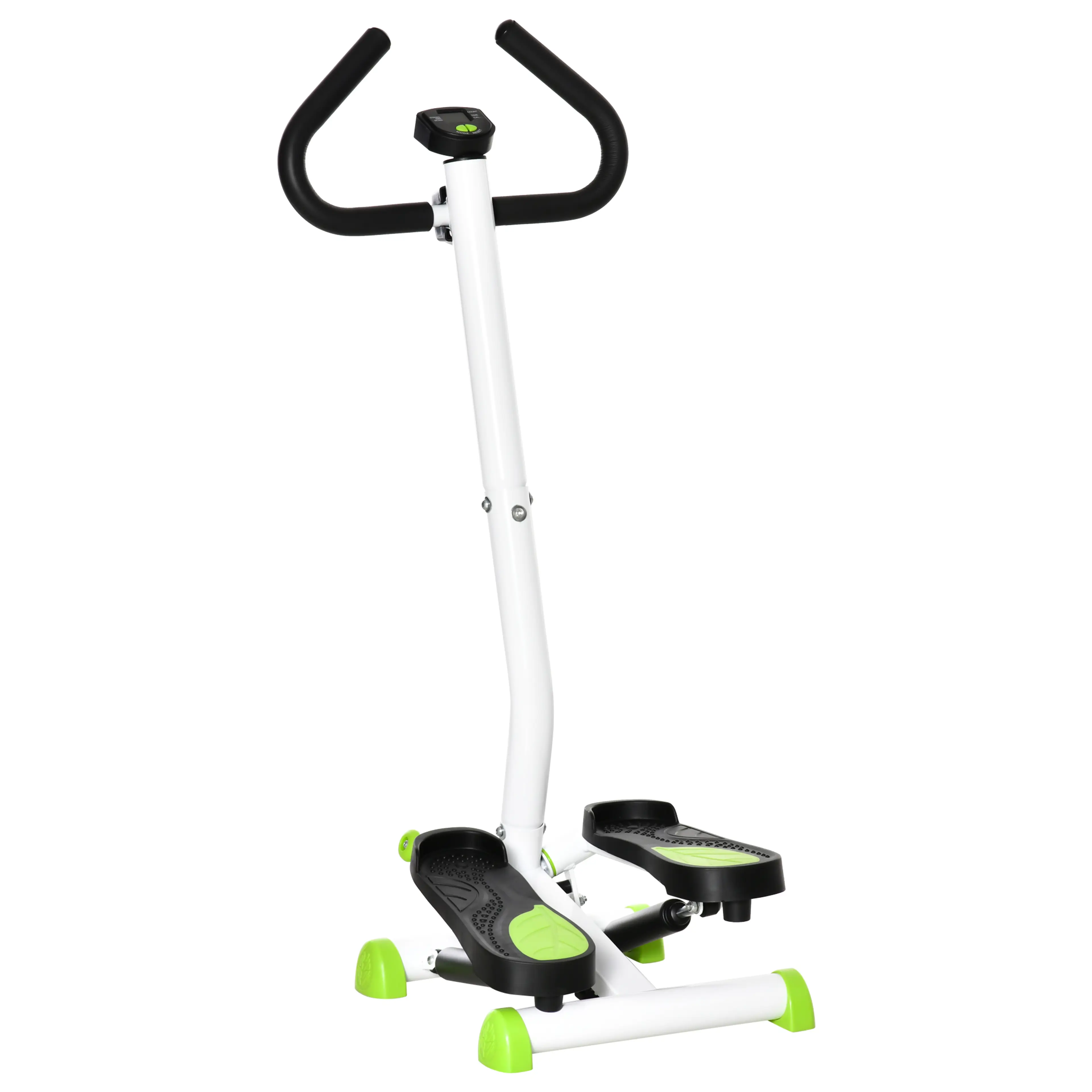 Stepper med handtag och display – halkfria pedaler, bär 100 kg