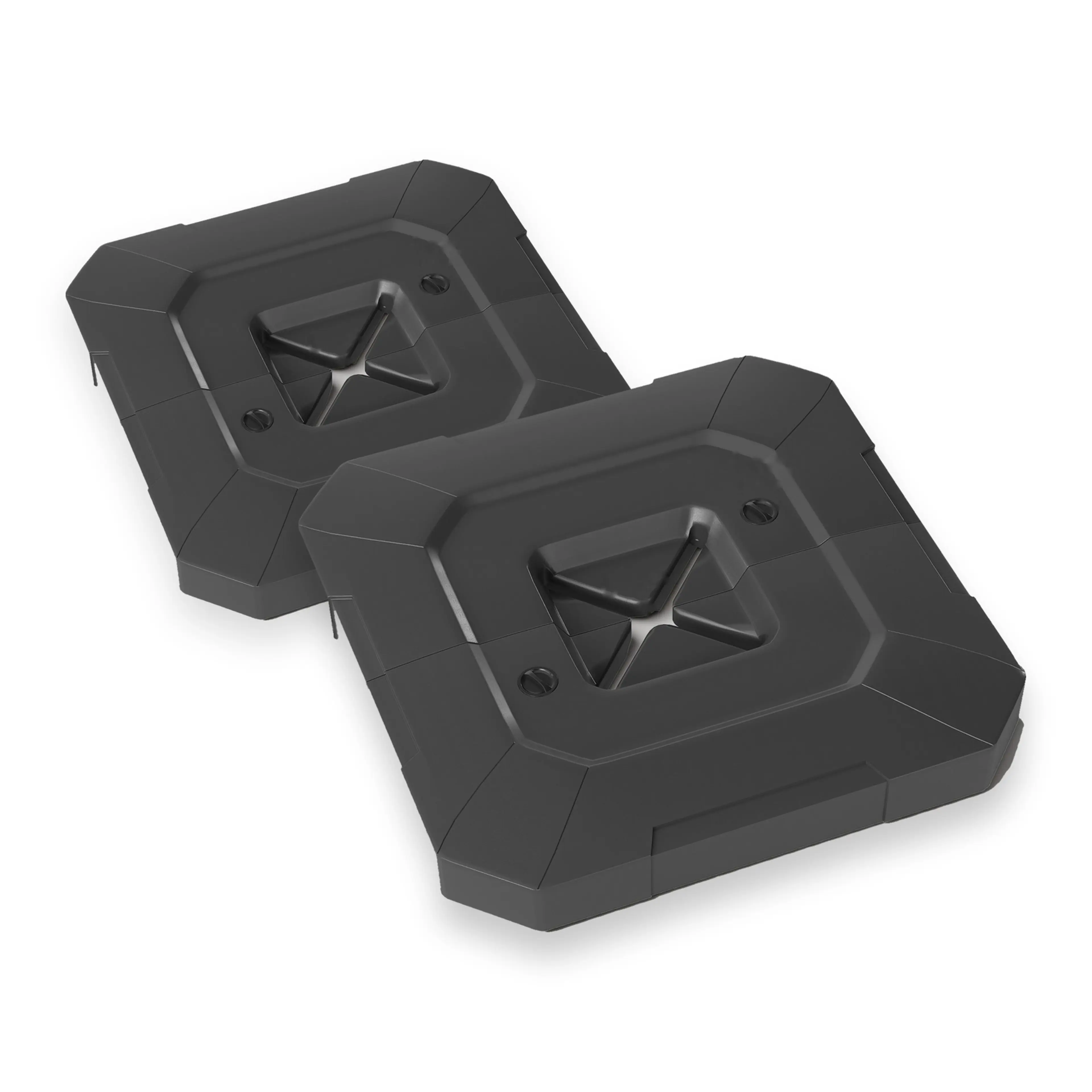 Parasollvikter för hängparasoll 2-pack – fyllbara HDPE-plattor, 80–105 kg