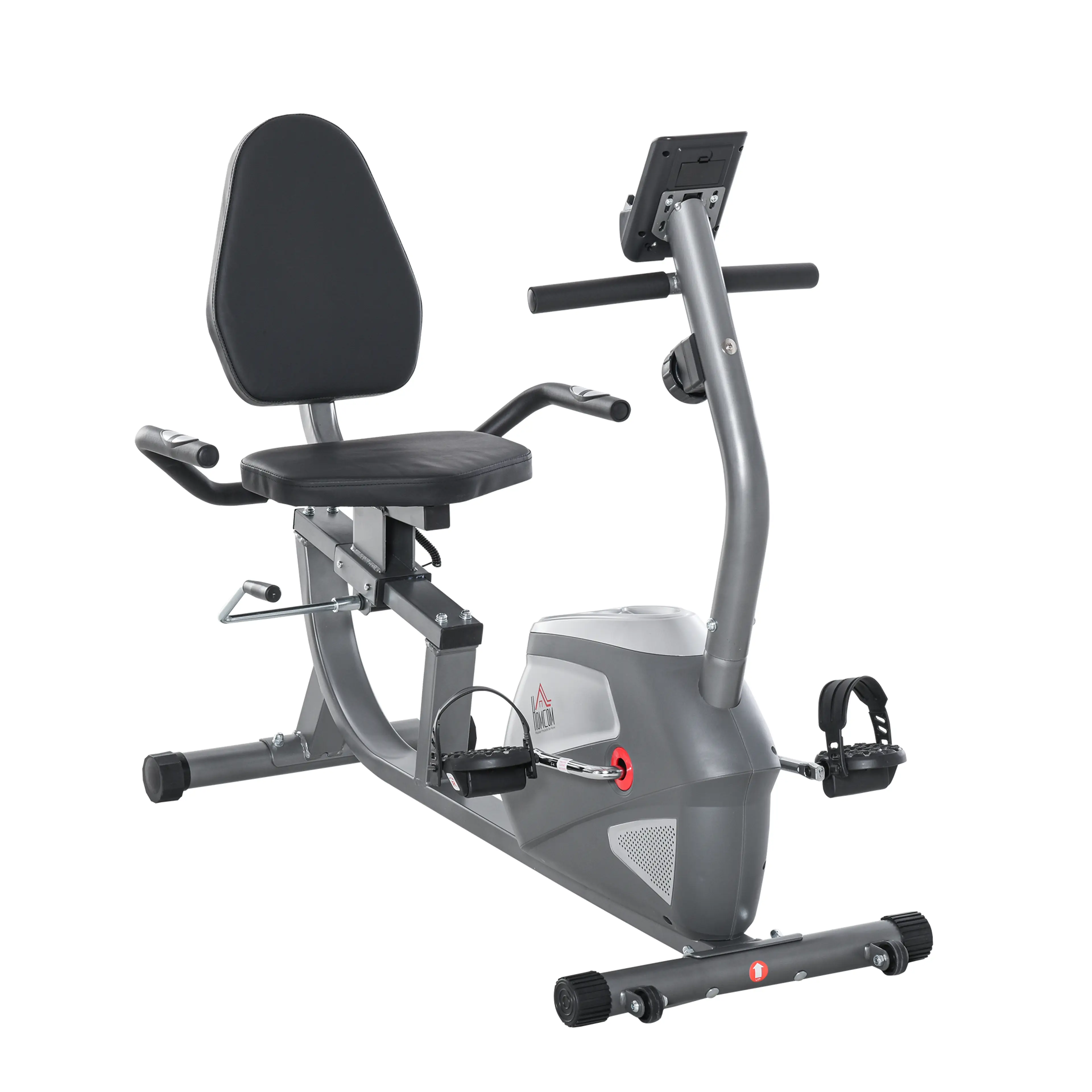 Liggande Motionscykel med Ryggstöd – 8 Motståndsnivåer och LCD-display