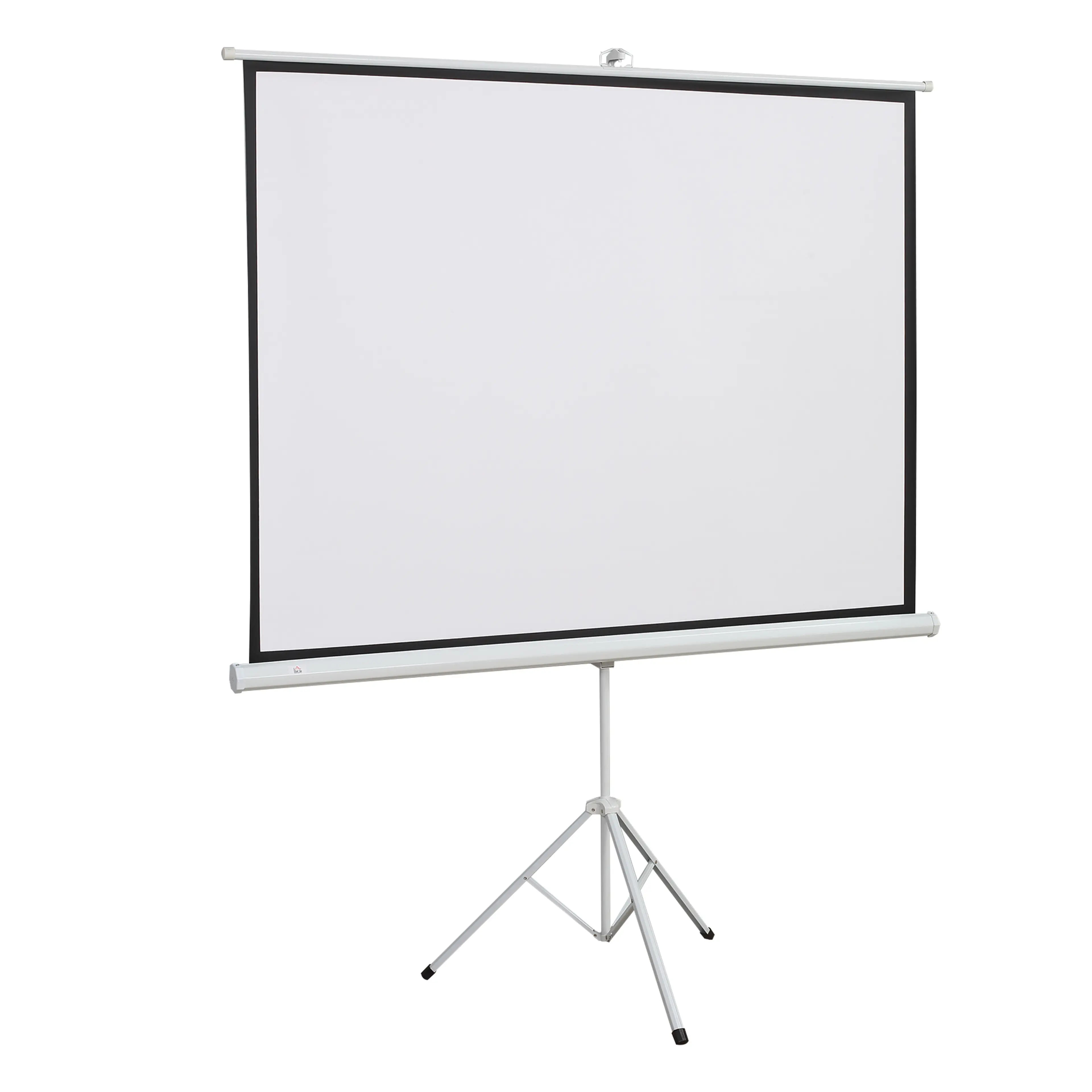 Projektorduk 84 tum på trebent stativ – 171 × 131 cm, 4:3, vit