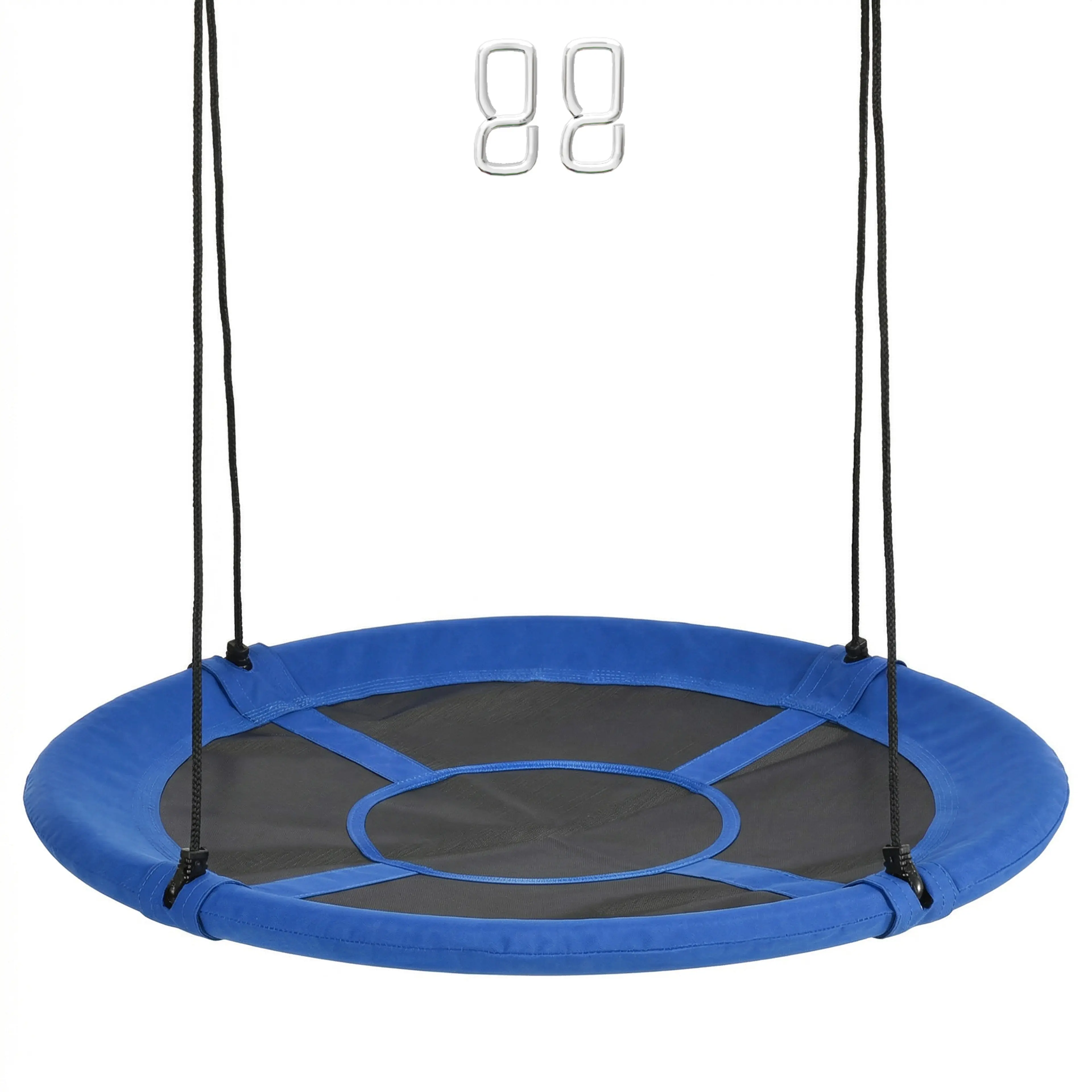 Fågelbogunga Ø110 cm – blå, två justerbara rep, bär 100 kg