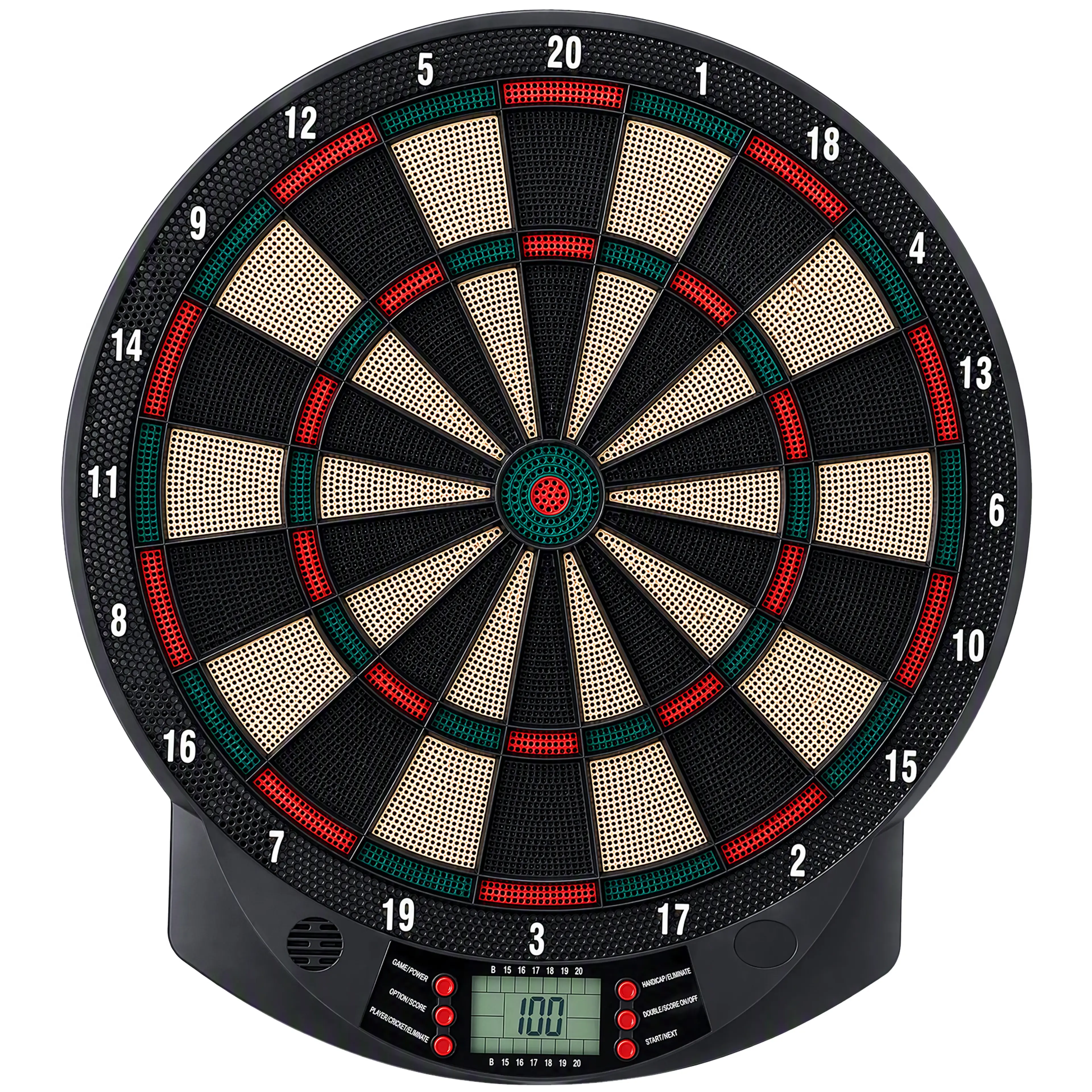 Elektronisk darttavla med LCD, 26 spel, upp till 8 spelare och 6 pilar