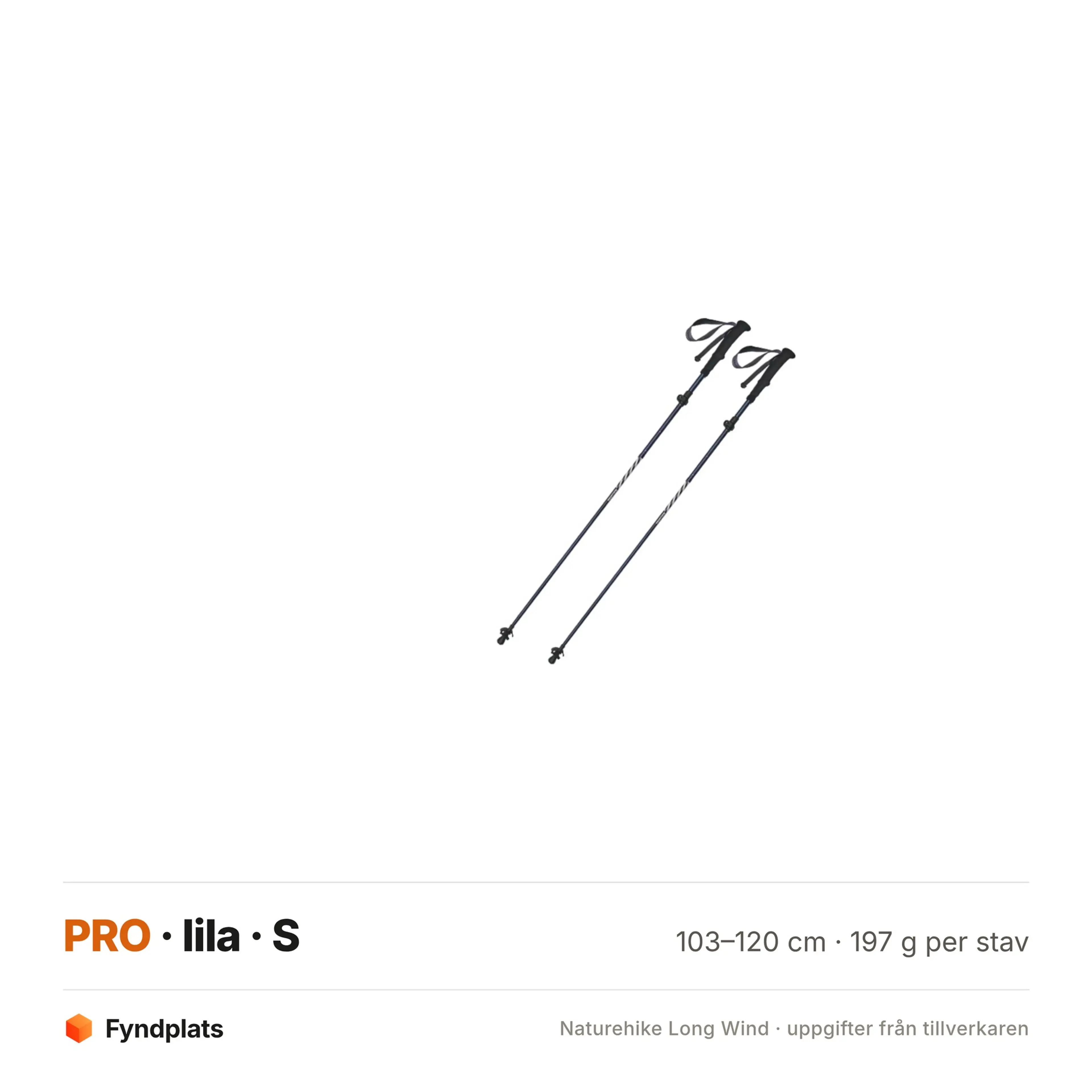 Naturehike Long Wind vikbara vandringsstavar – 35 cm, 2-pack – bild 12