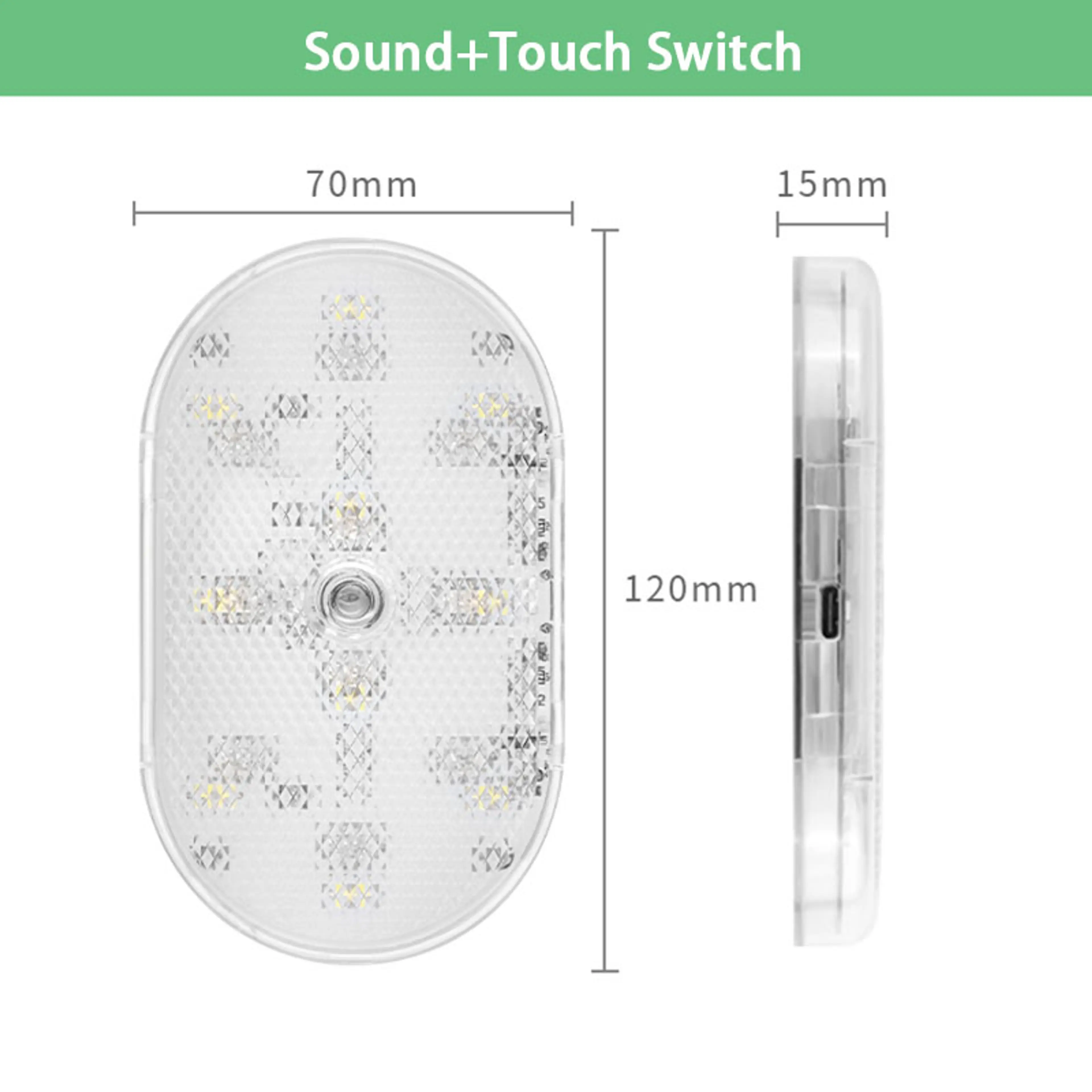 Trådlös LED-sensorlampa – USB-laddbar nattlampa med rörelsesensor