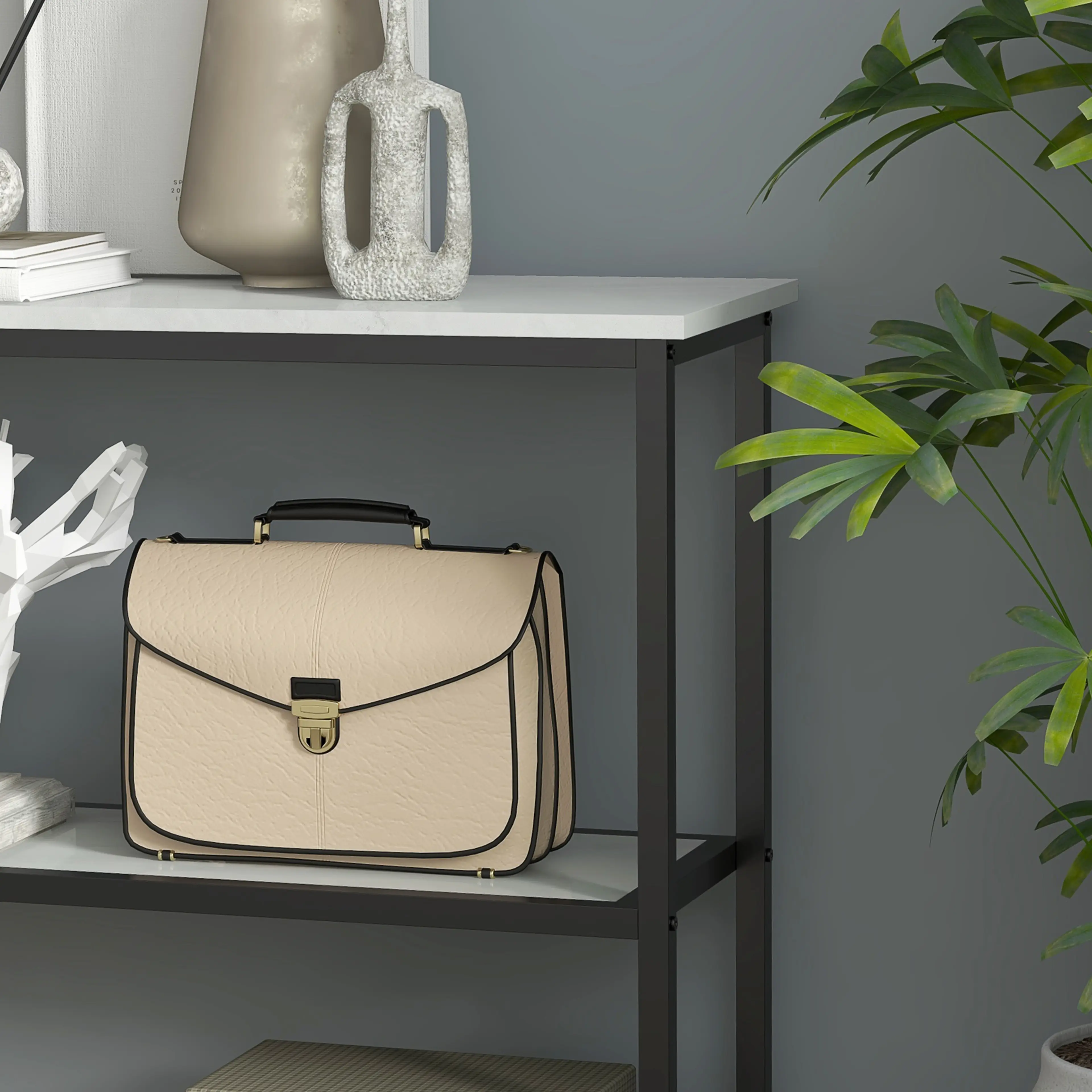 Konsolbord 100 cm i marmorlook – bild 6