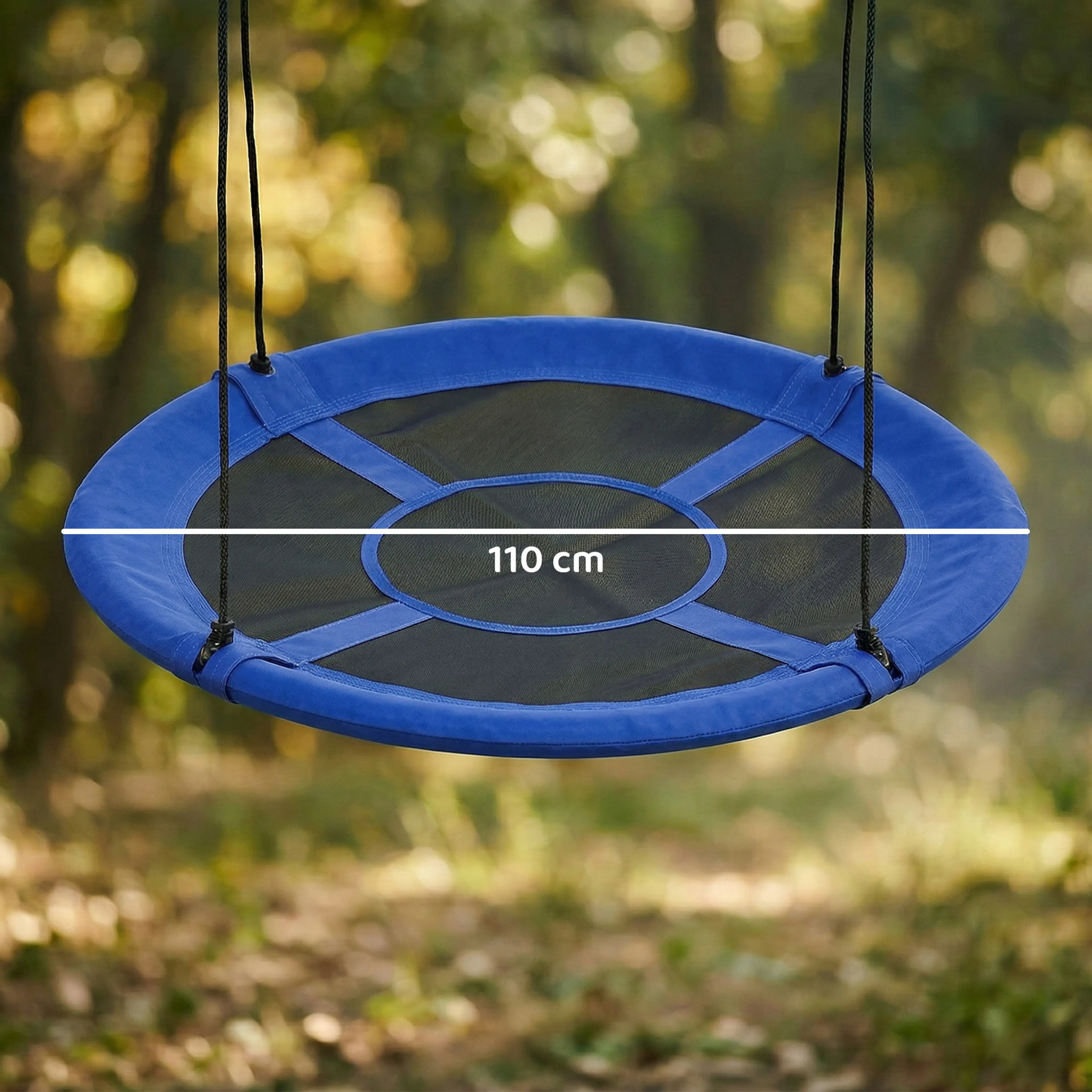 Måttbild som visar gungans diameter 110 cm