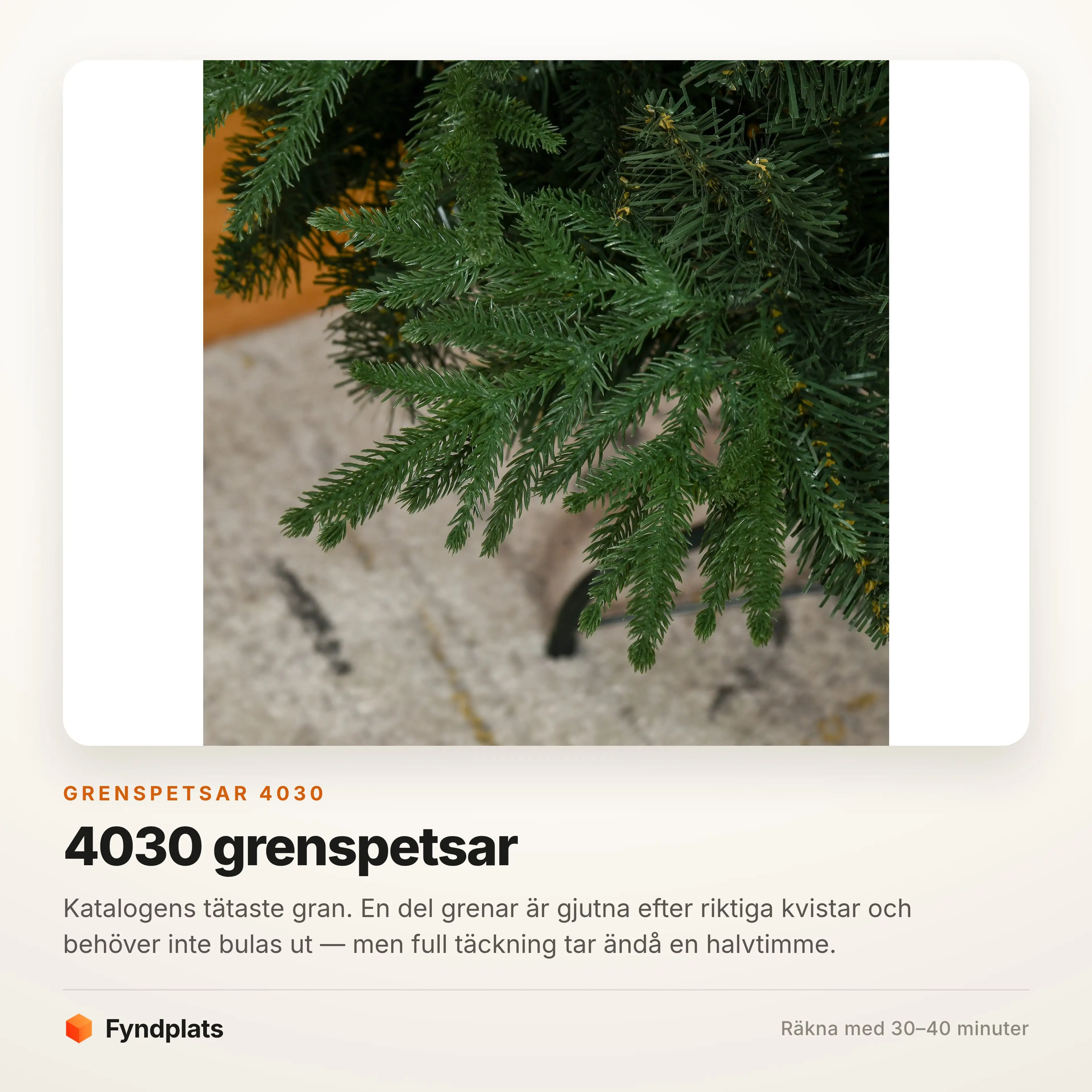 Närbild på det extremt täta grenverket