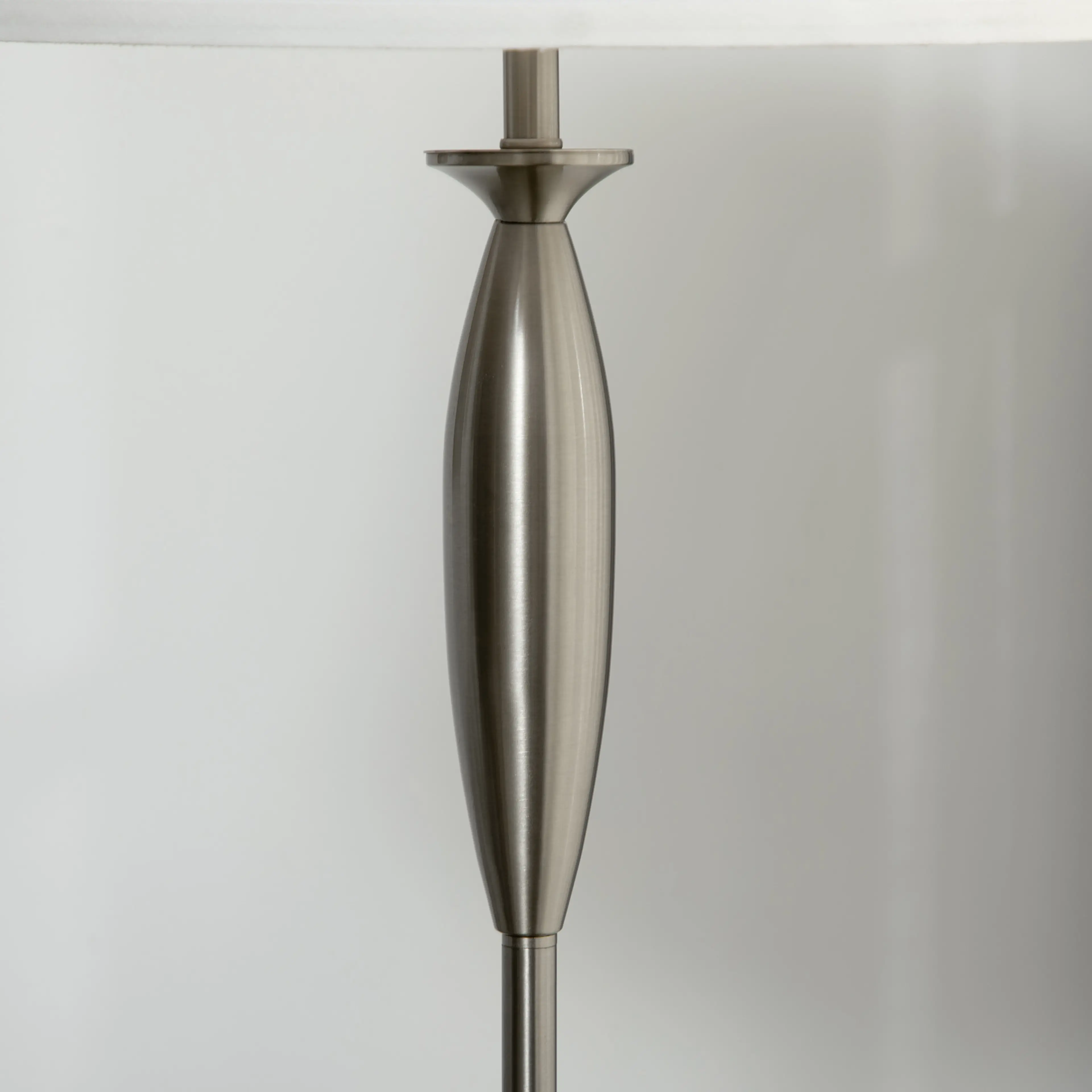 Lampset i tre delar silver – golvlampa 162 cm och två bordslampor i linnelook – bild 7