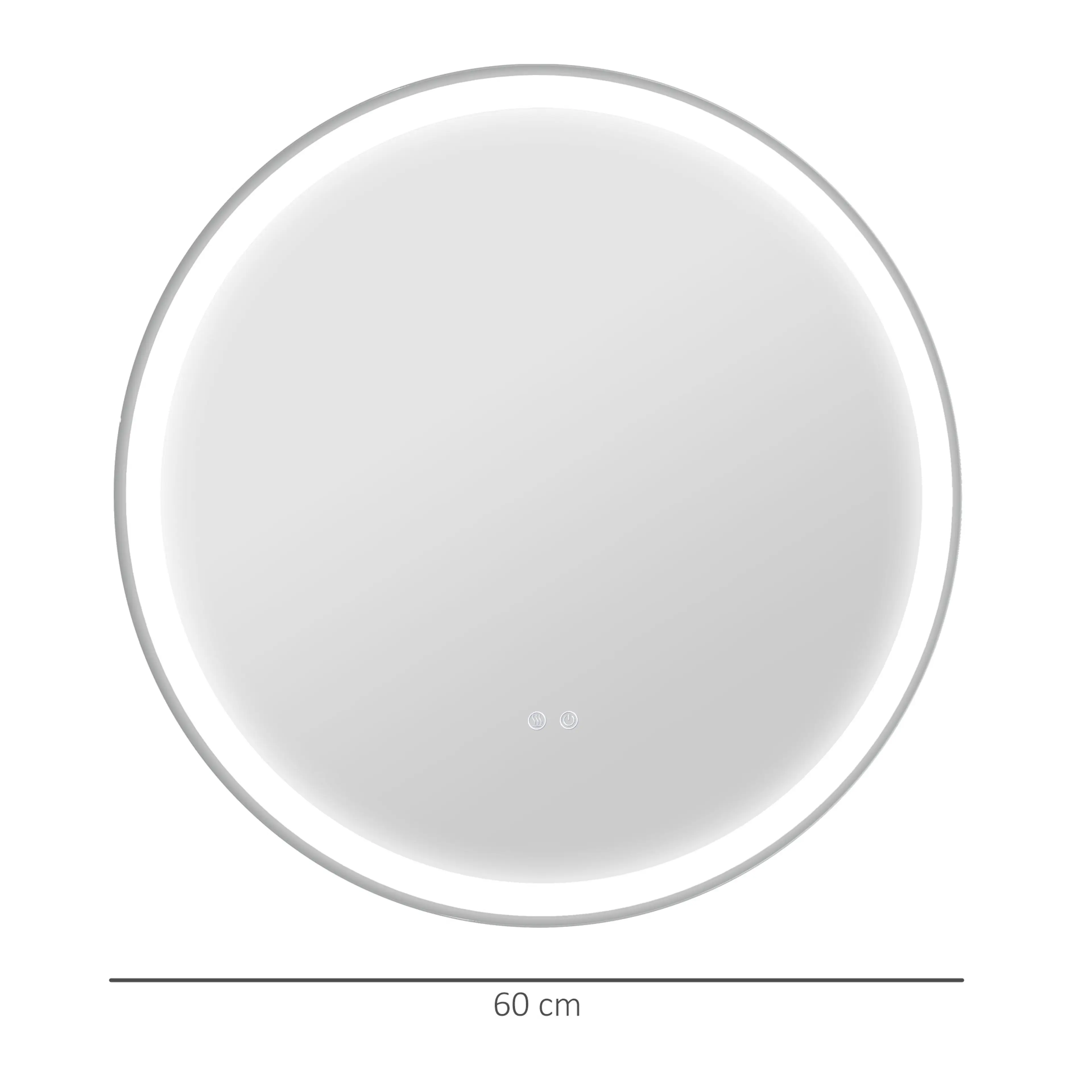 Rund badrumsspegel LED Ø 60 cm – bild 5