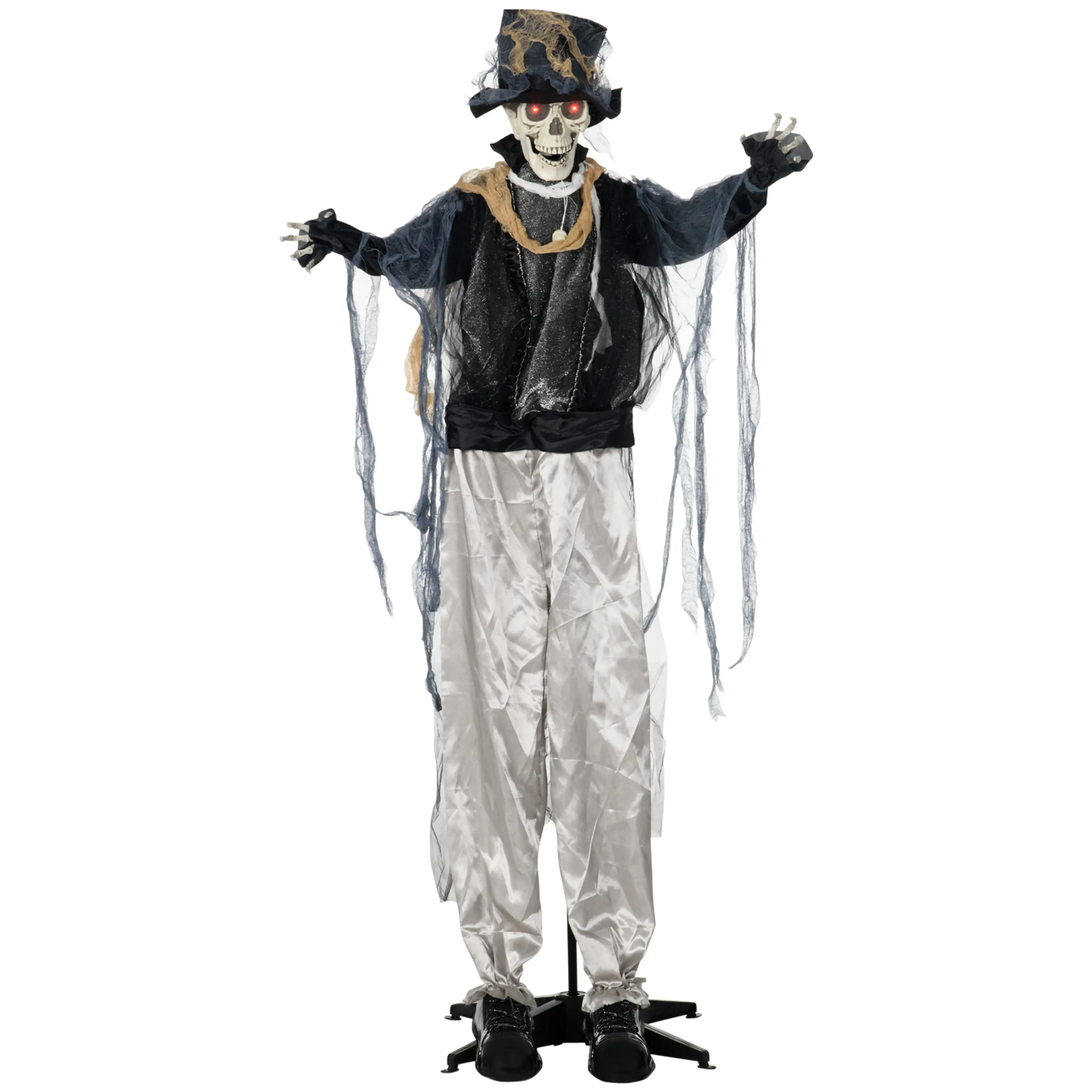 Animerat halloweenspöke 178 cm som vrider huvudet och vinkar