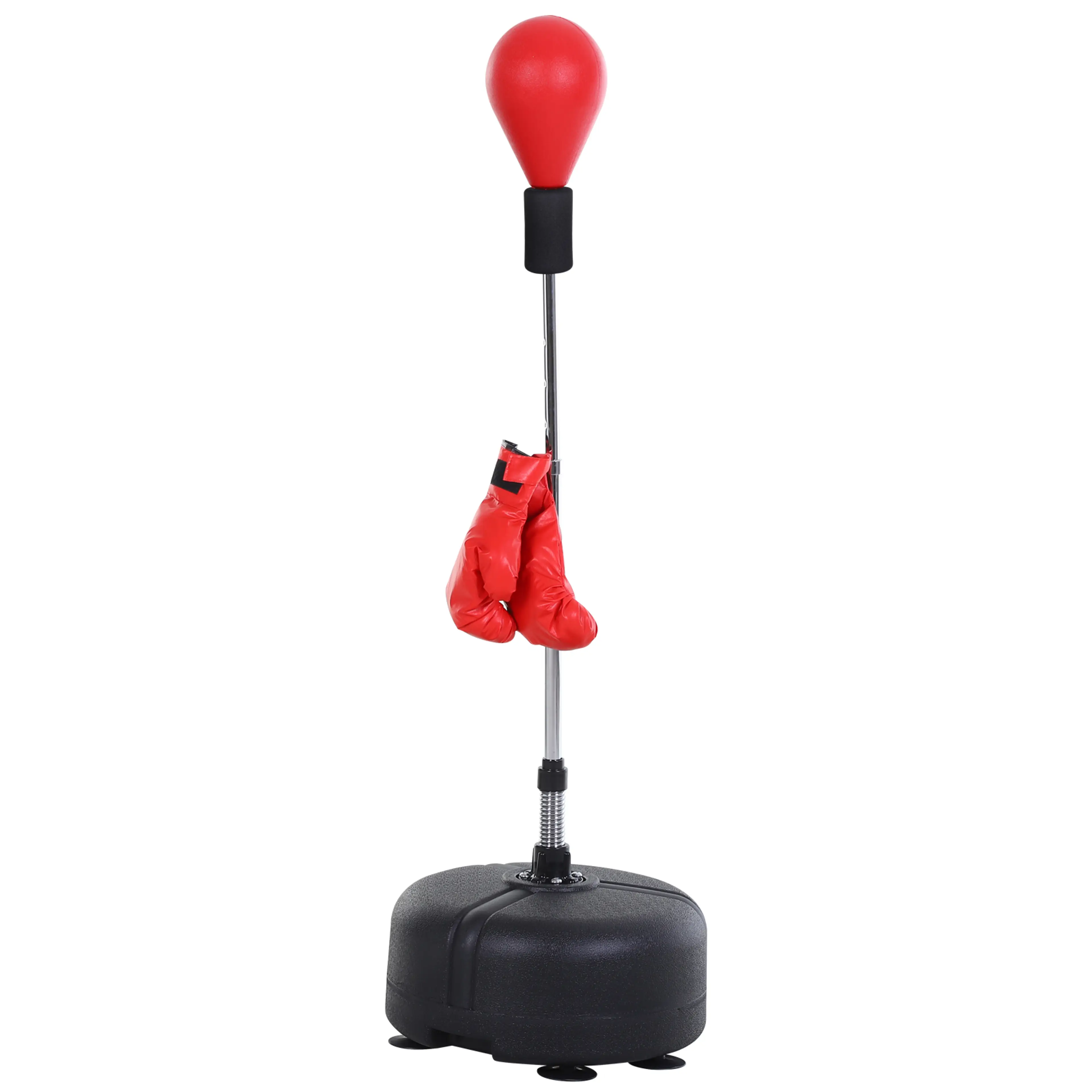 Punchingboll 136–154 cm i fyra lägen med boxhandskar