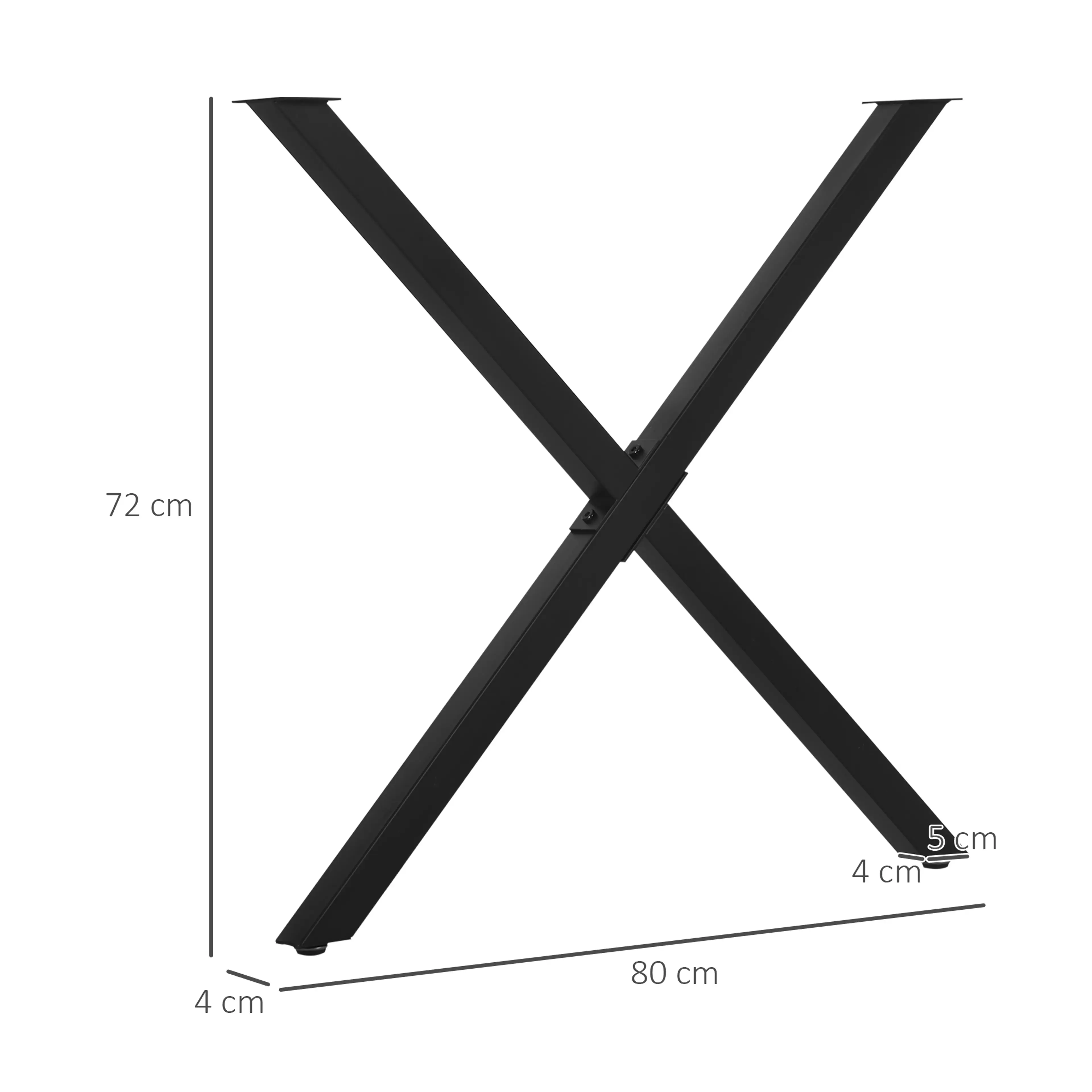 Måttskiss: 72 cm höga och 80 cm breda, profilen 4 cm