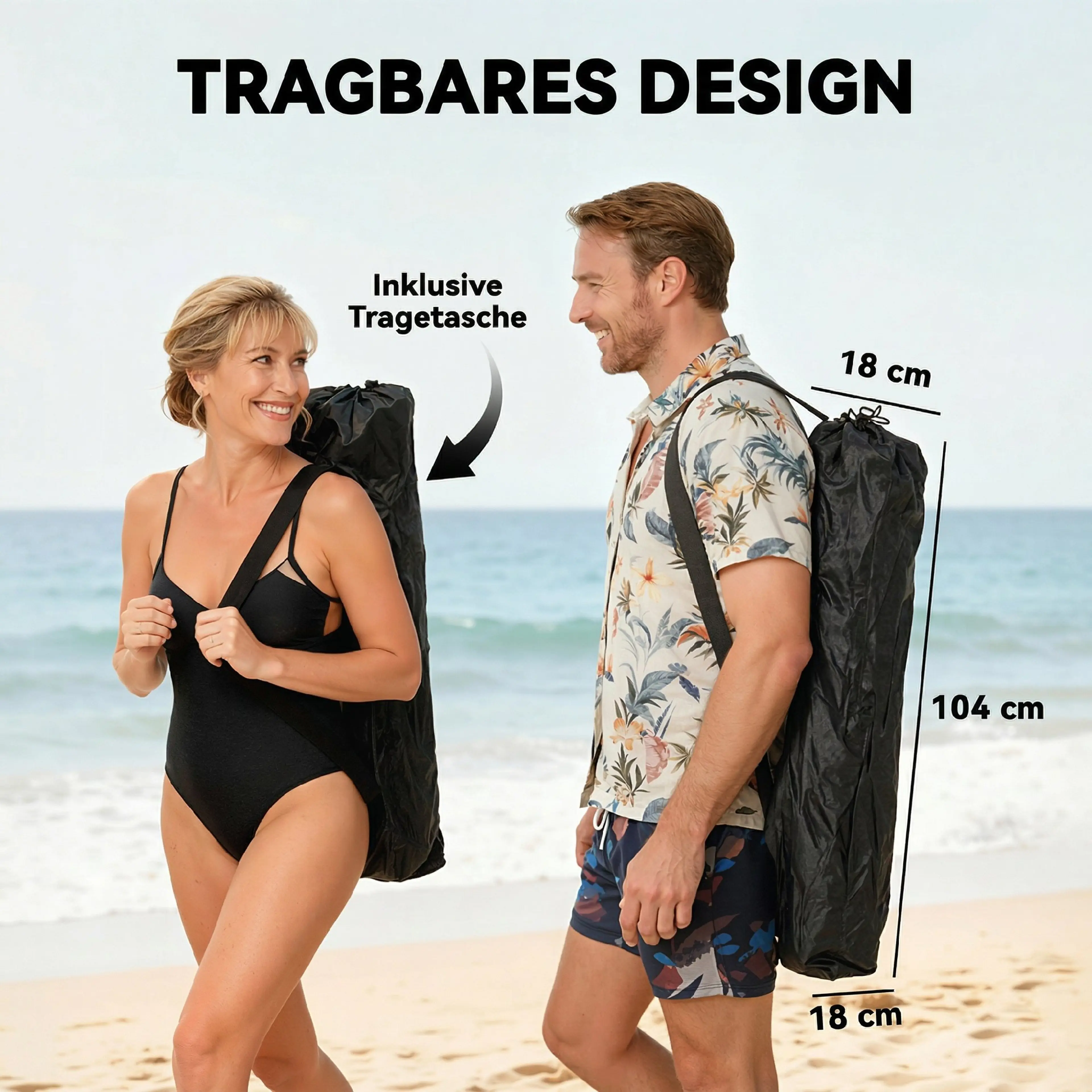 Grå hopfällbar campingstol i mesh med fotstöd och mugghållare (5)