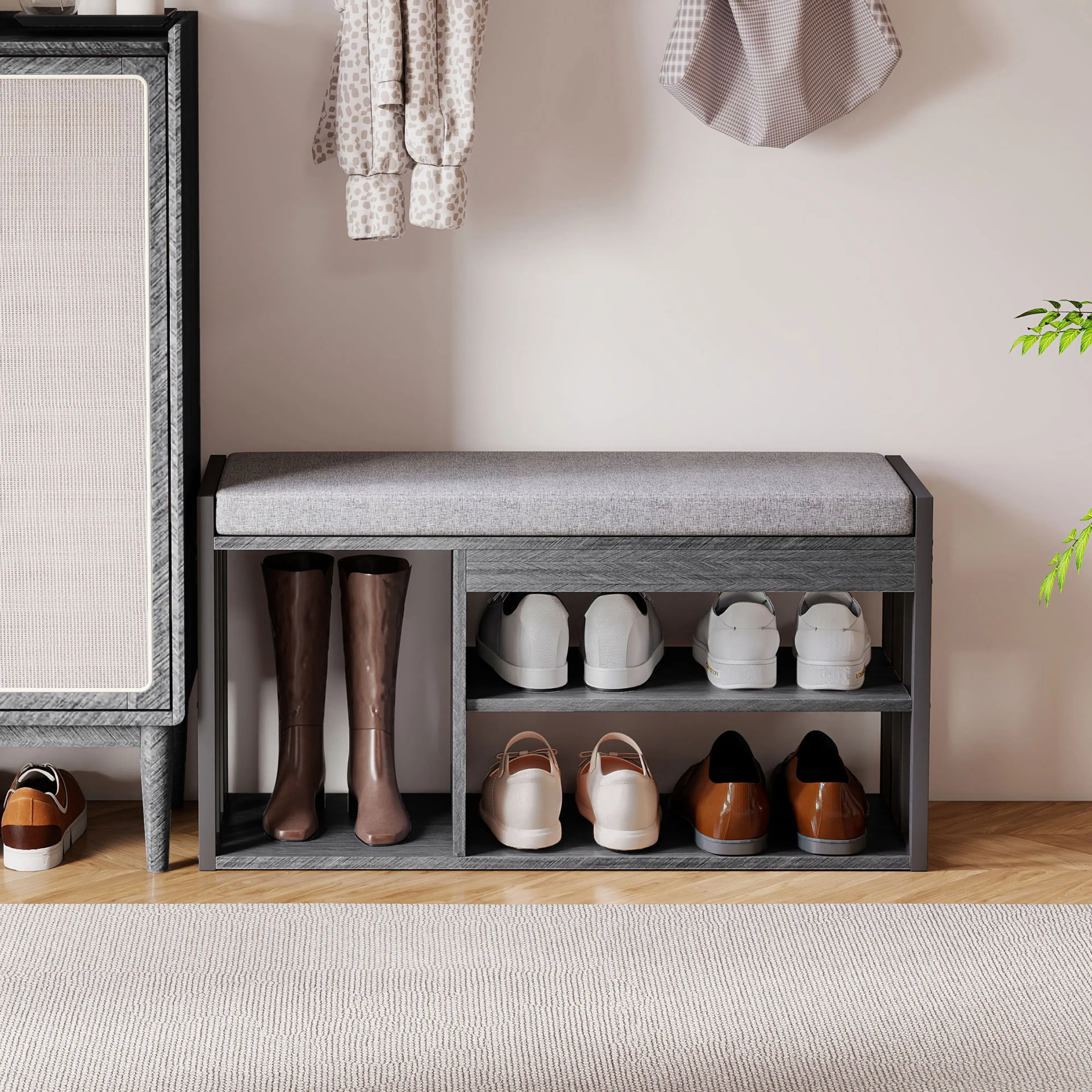 Skoställ med sittbänk 86 cm – bild 6