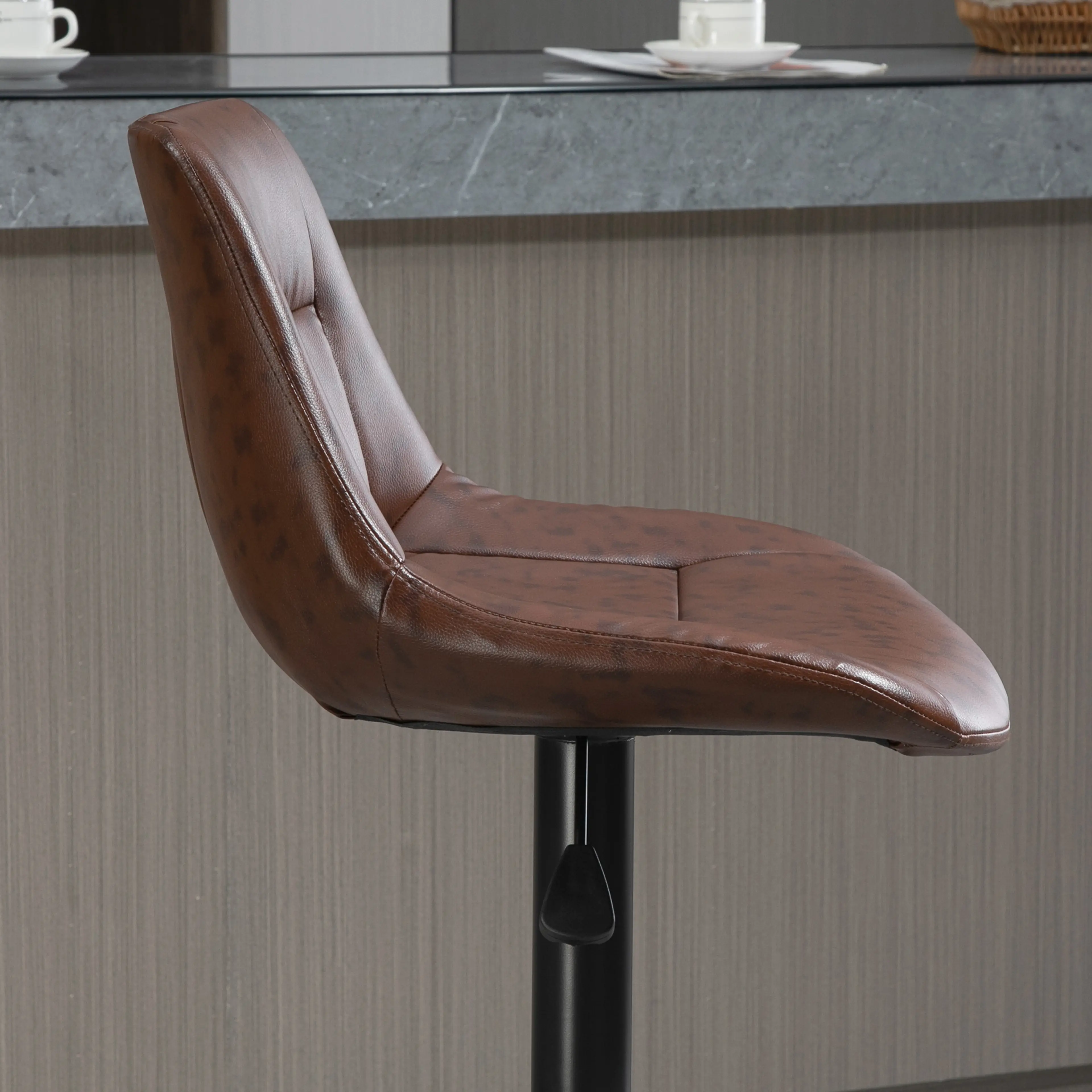 Barstolar 2-pack, höjdjusterbara 59–79 cm med ryggstöd – bild 5