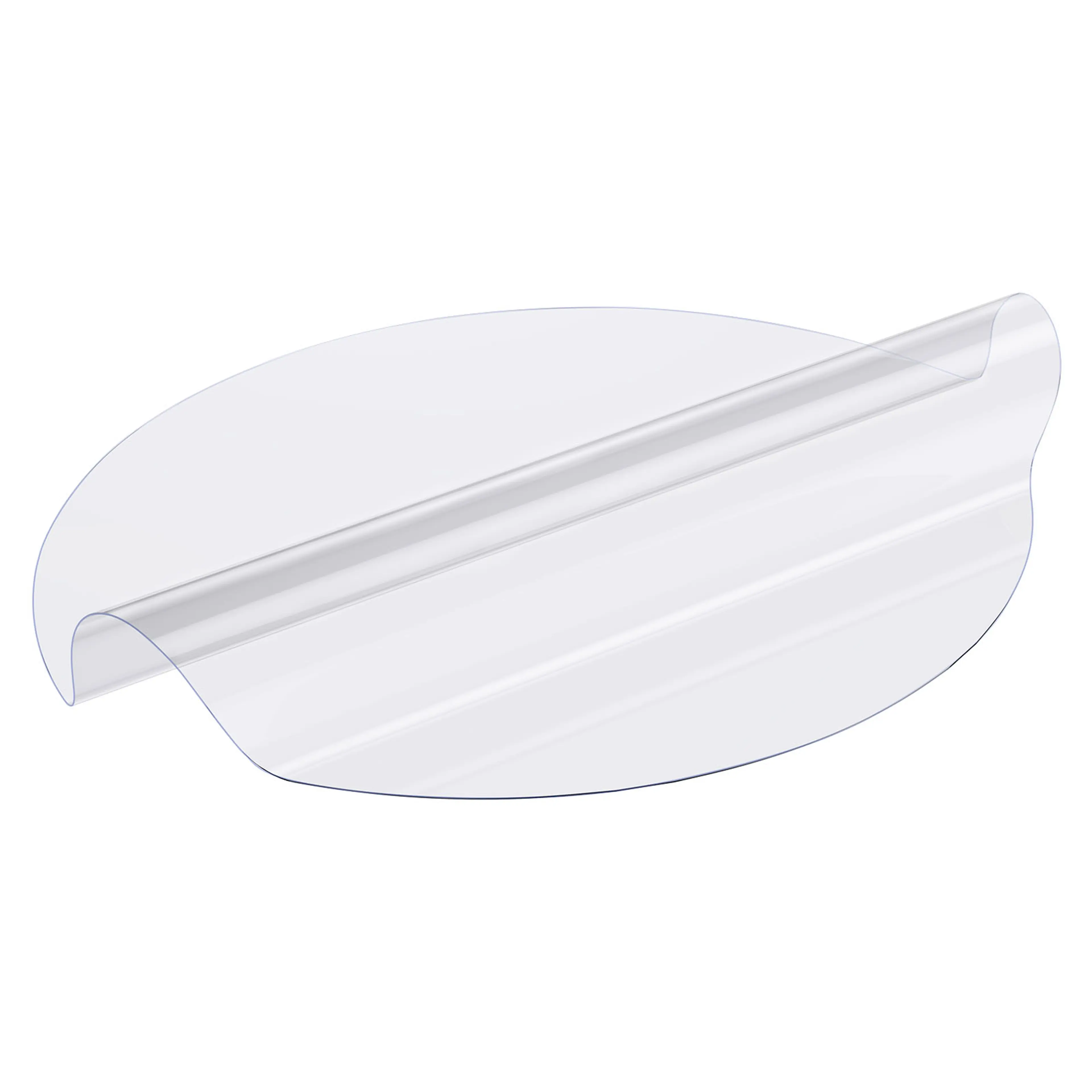 Transparent bordsskydd i PVC, runt ca 107 cm och 2 mm tjockt
