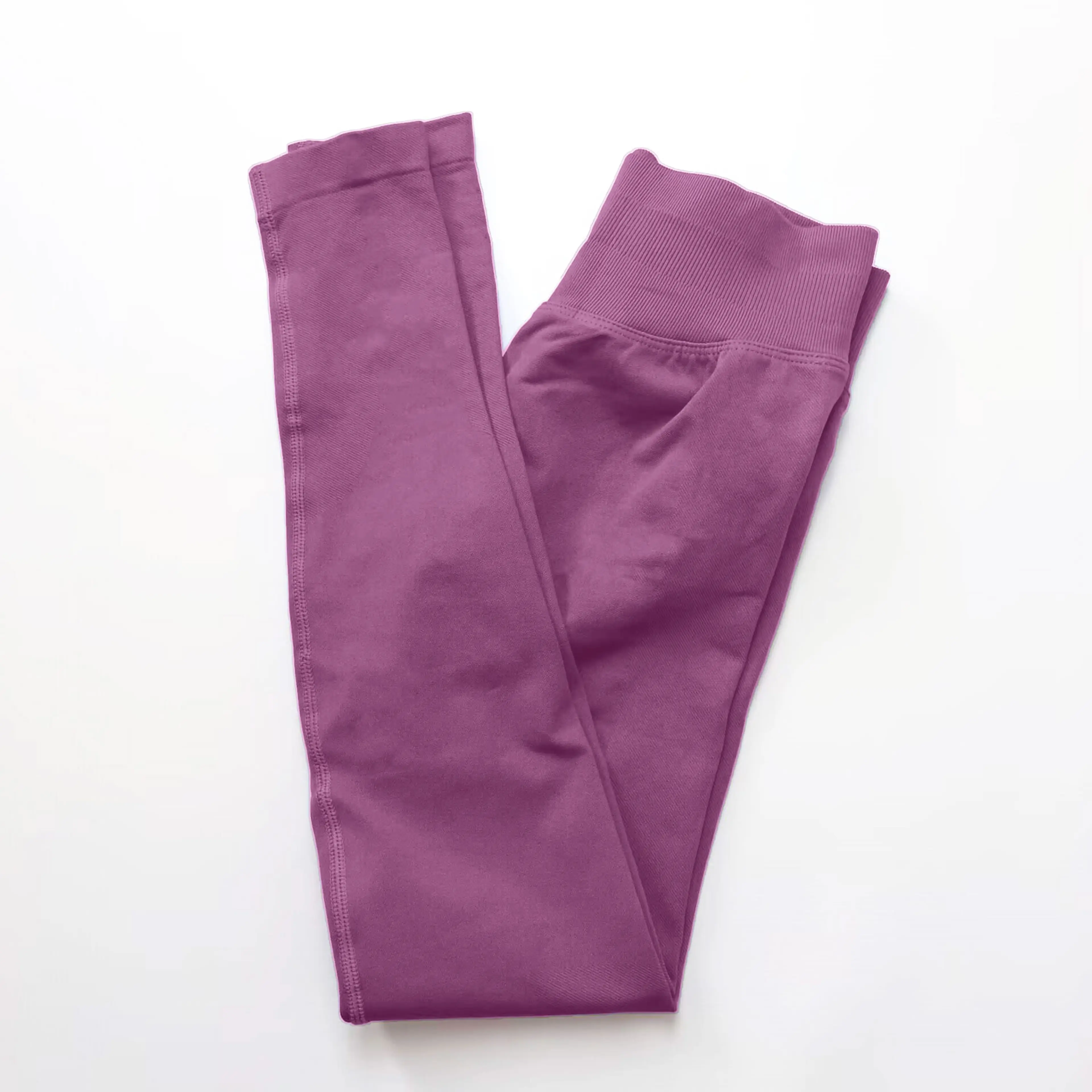 Leggings i rosé lila, en dämpad plommonrosa