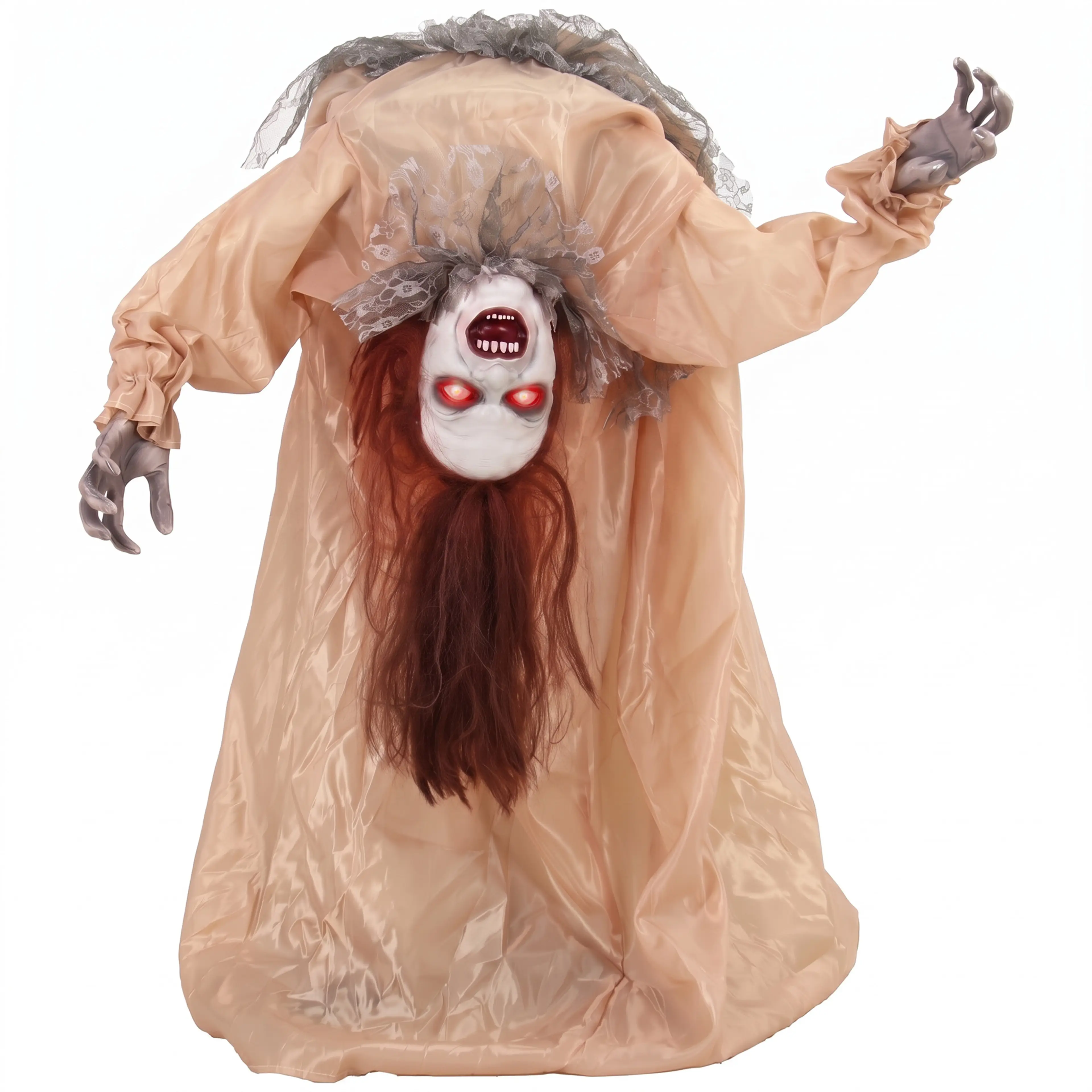 Halloweenspöke 100 cm med bruten rygg – svänger och skriker