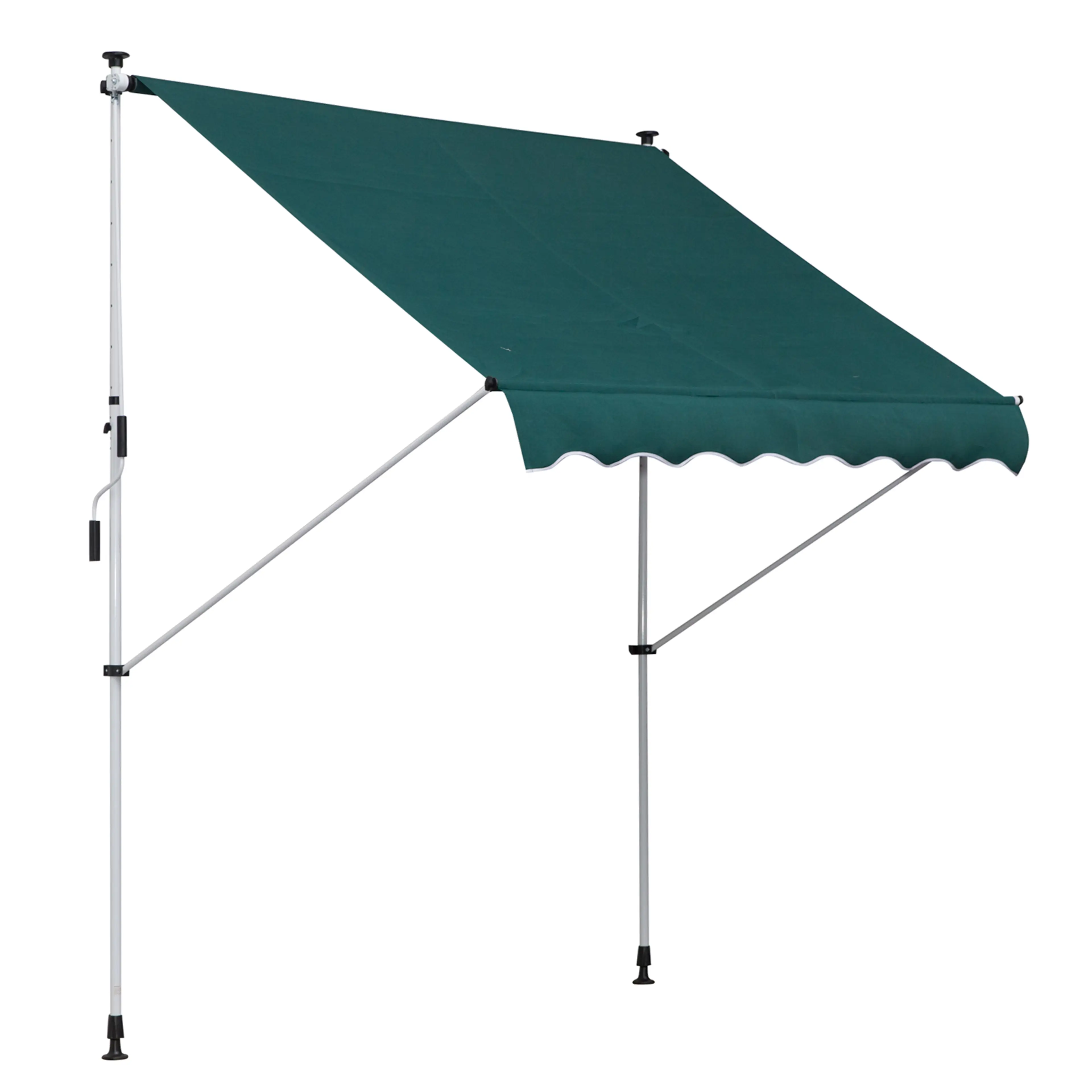 Markis med Vev 200x150 cm – Fristående Infällbar Markis för Balkong & Terrass