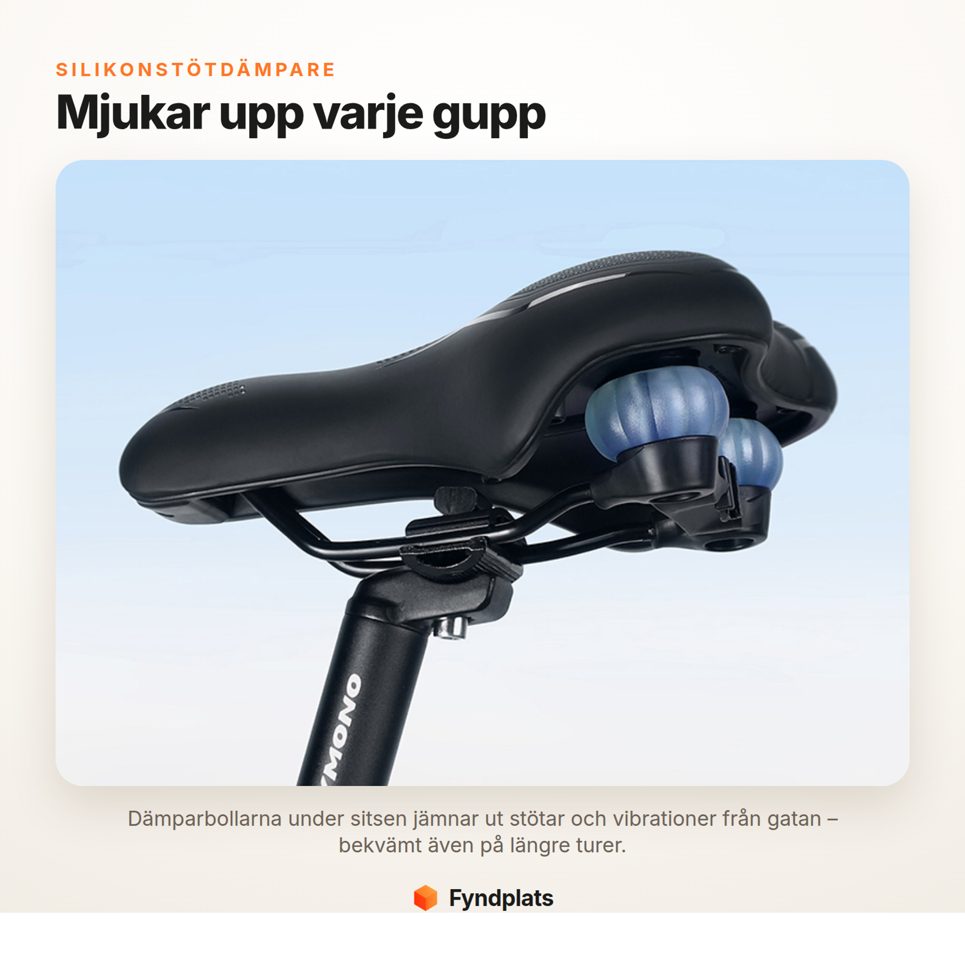 Fyndplats-kort: silikonstötdämpare mjukar upp varje gupp