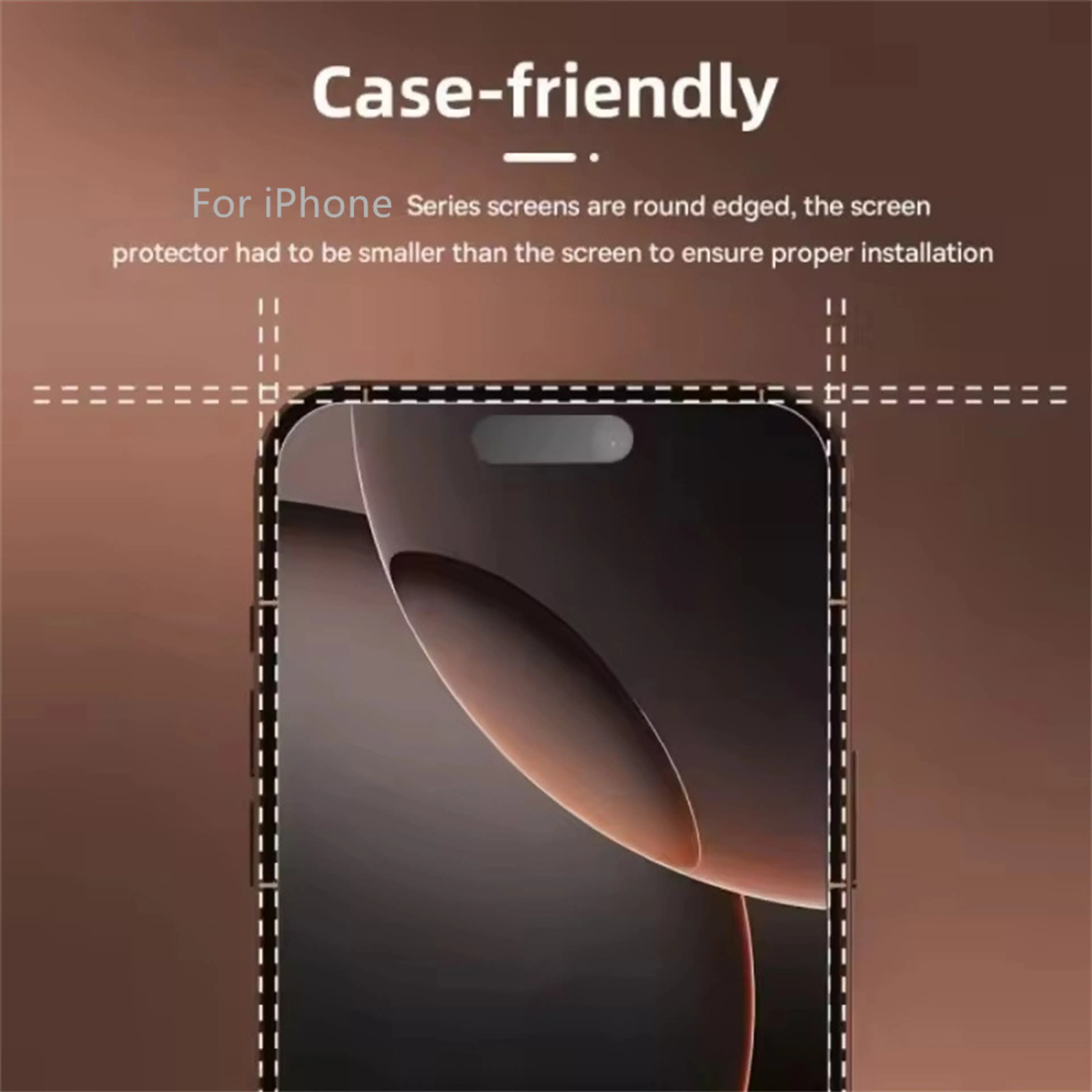4-Pack Härdat Glas Skärmskydd för iPhone
