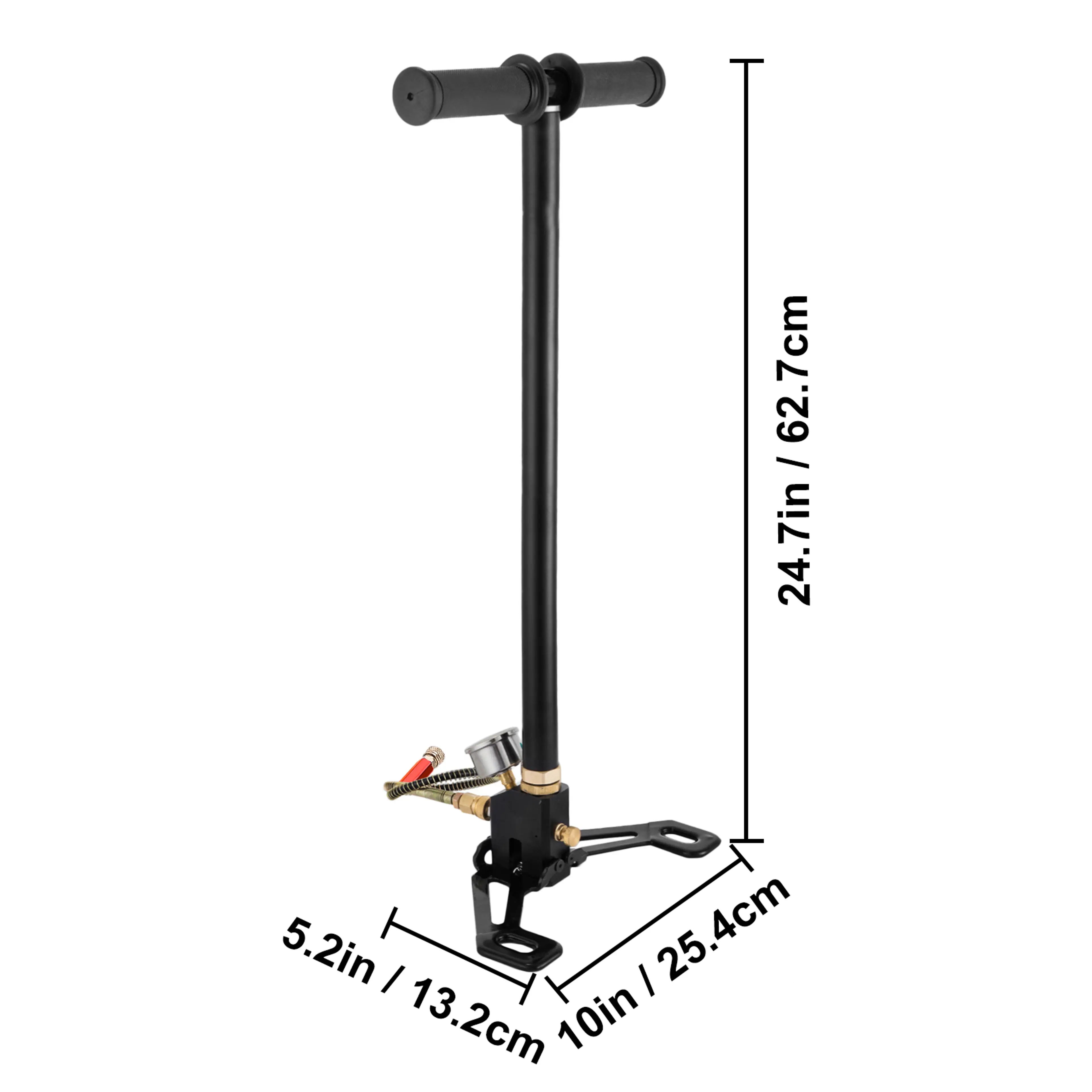 PCP handpump för luftgevär, 4500 psi – 3-stegs högtryckspump