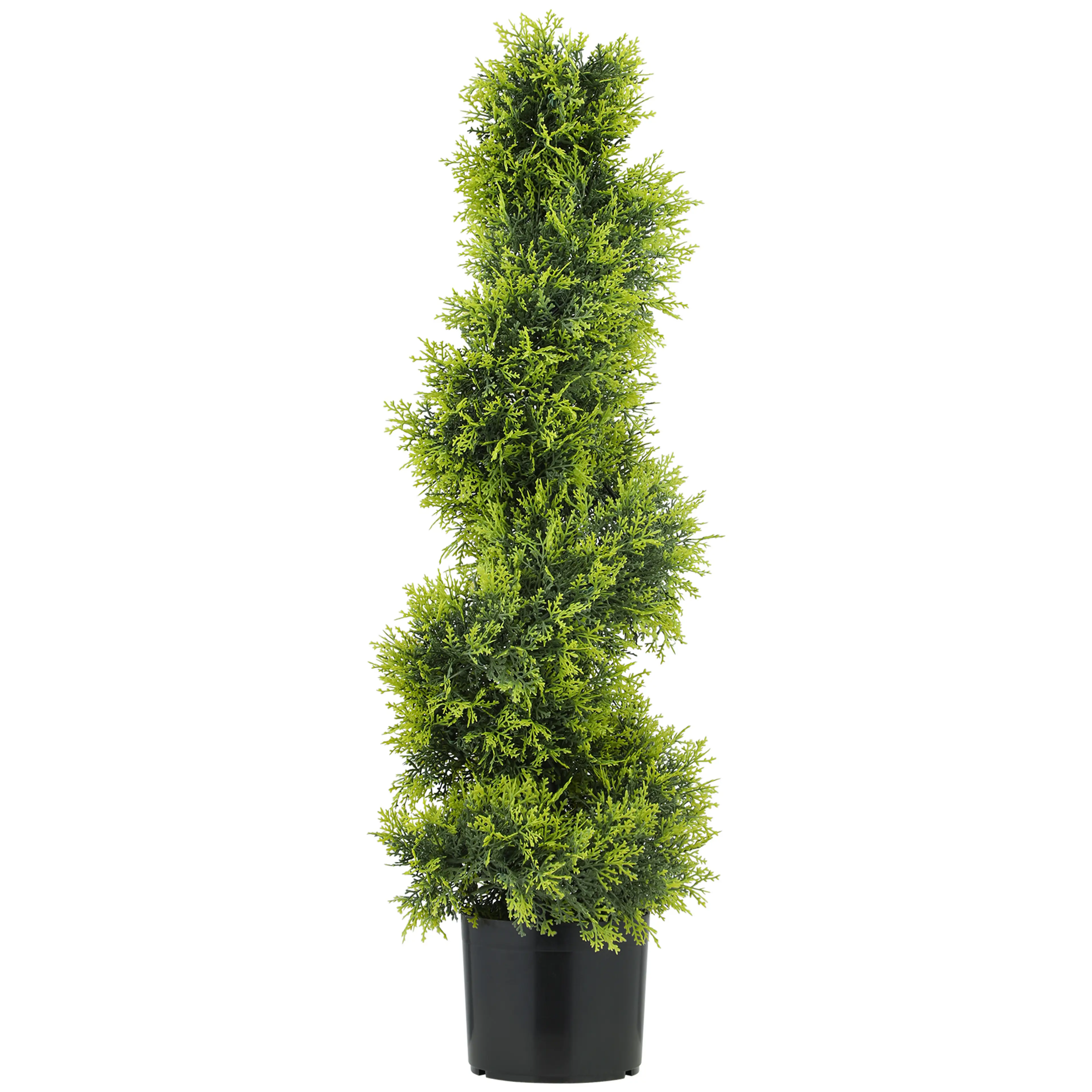 Konstgjord cypress 90 cm i spiralform – 693 blad