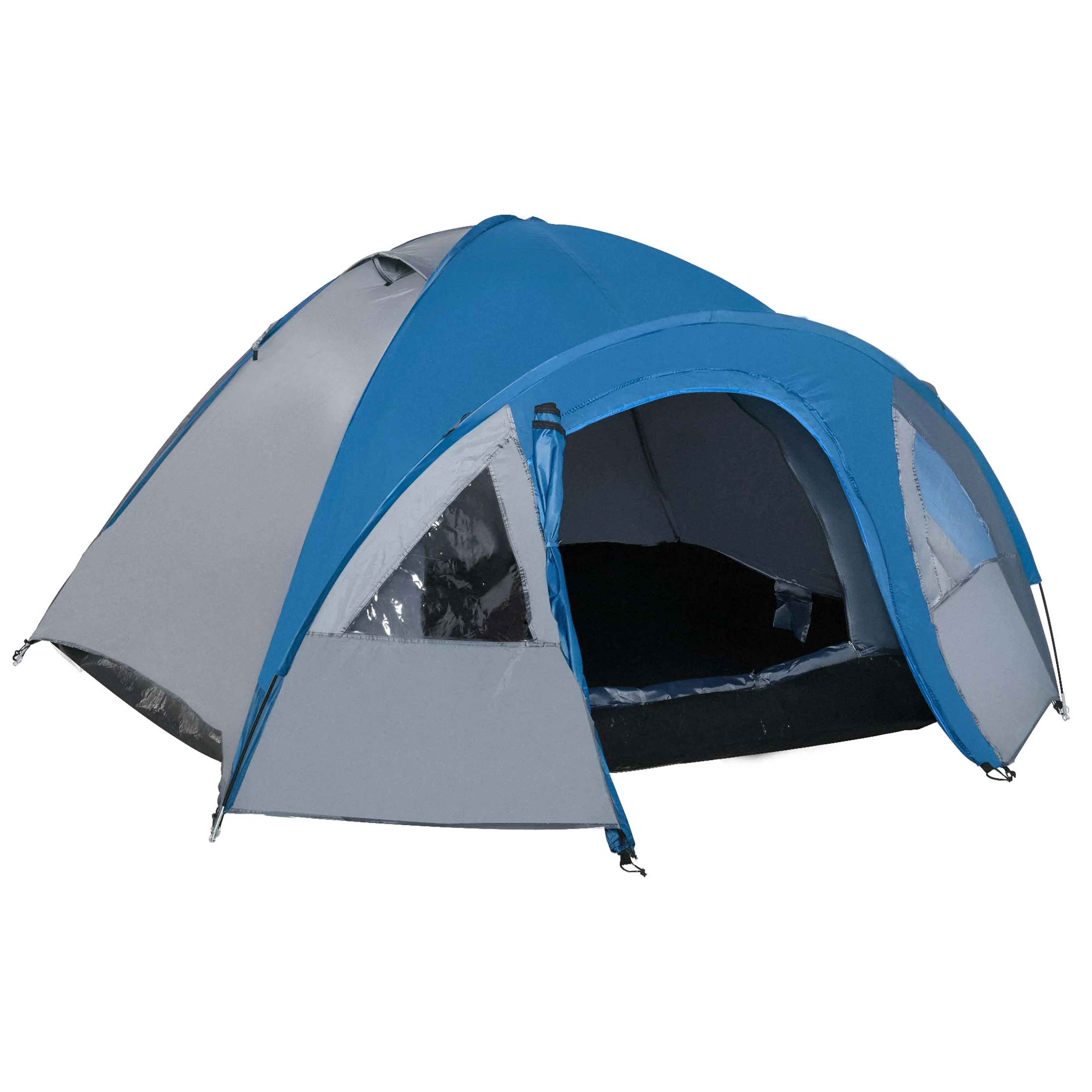 Campingtält för 4 personer med sovdel och förrum – 300 × 250 × 130 cm