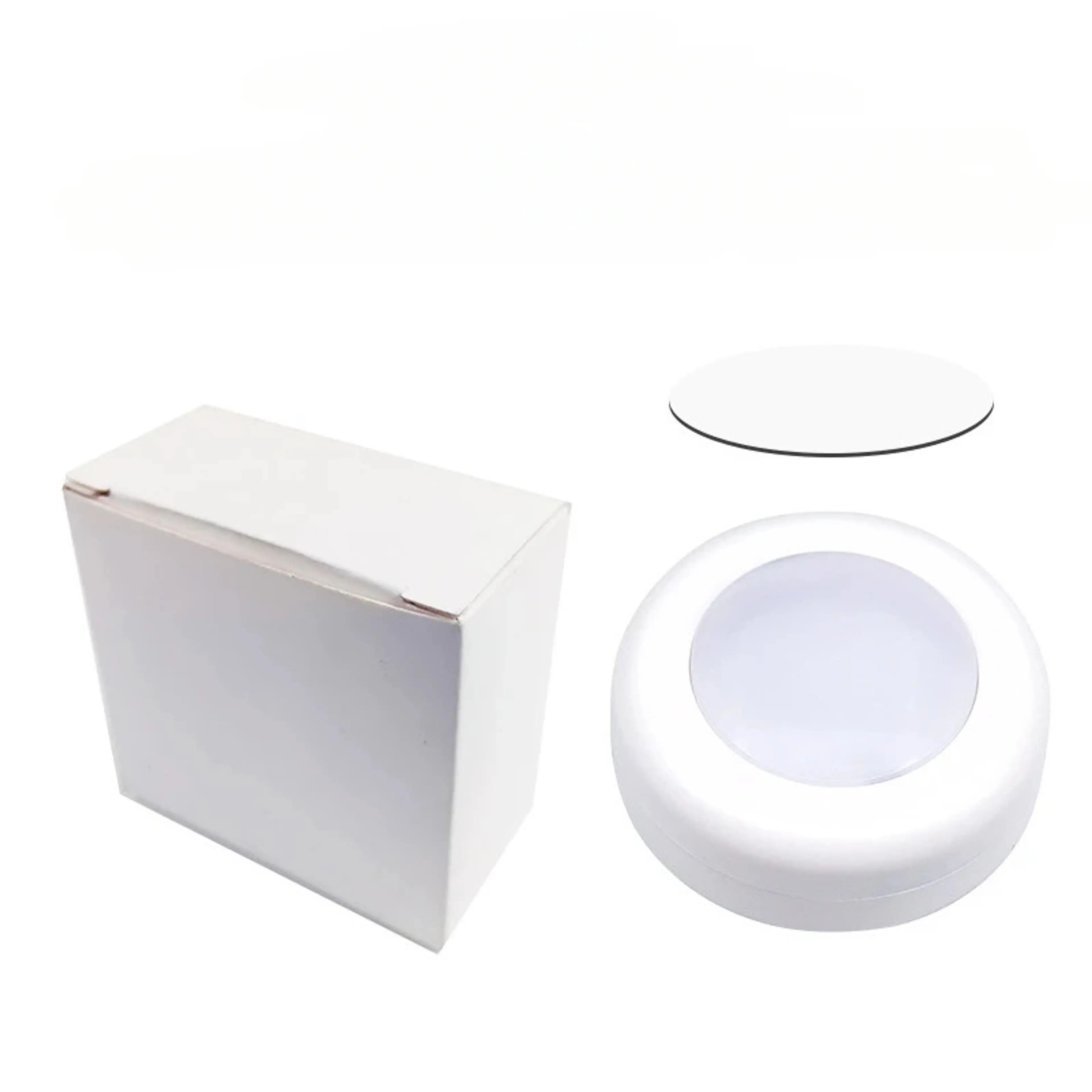 6st RGB LED Pucklampor med fjärrkontroll – 16 färger & dimmer