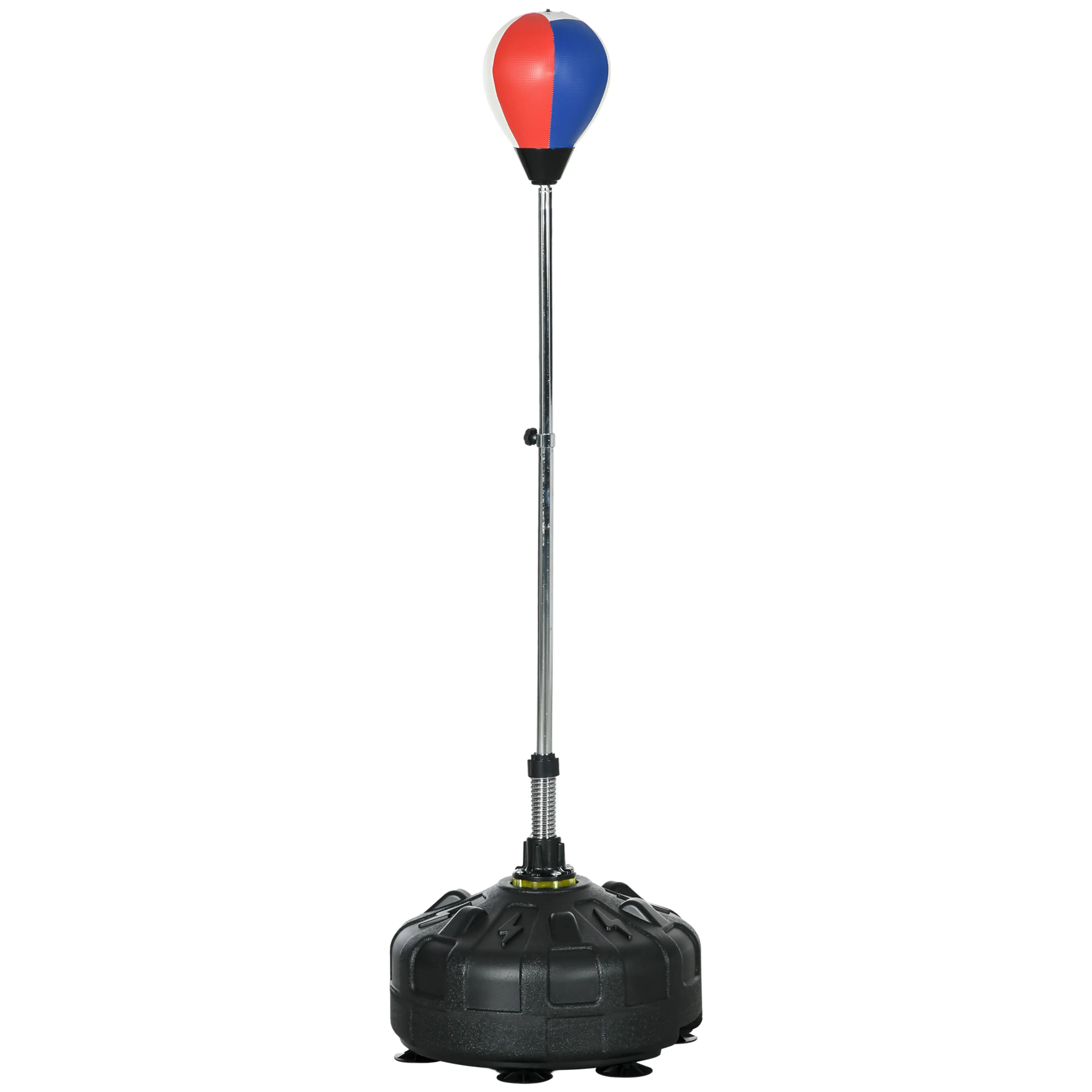 Punchingboll 147–165 cm med fyllbar fot och sugproppar