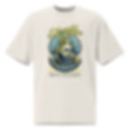 Thumbnail: Oversized Mermaid Dreams faded t-shirt