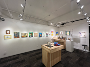 Numerous paintings and works exhibited in the art gallery. Award-winning and selected works 2025. Light shines in all around. Art Gallery 410 Gallery