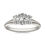 Thumbnail: 1 CTW Oval Lab Grown Diamond Three Stone Engagement Ring 14K White Gold (G-Vs)