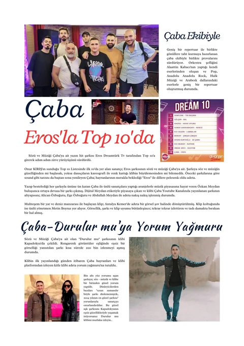 Çaba · Çaba Magazine
